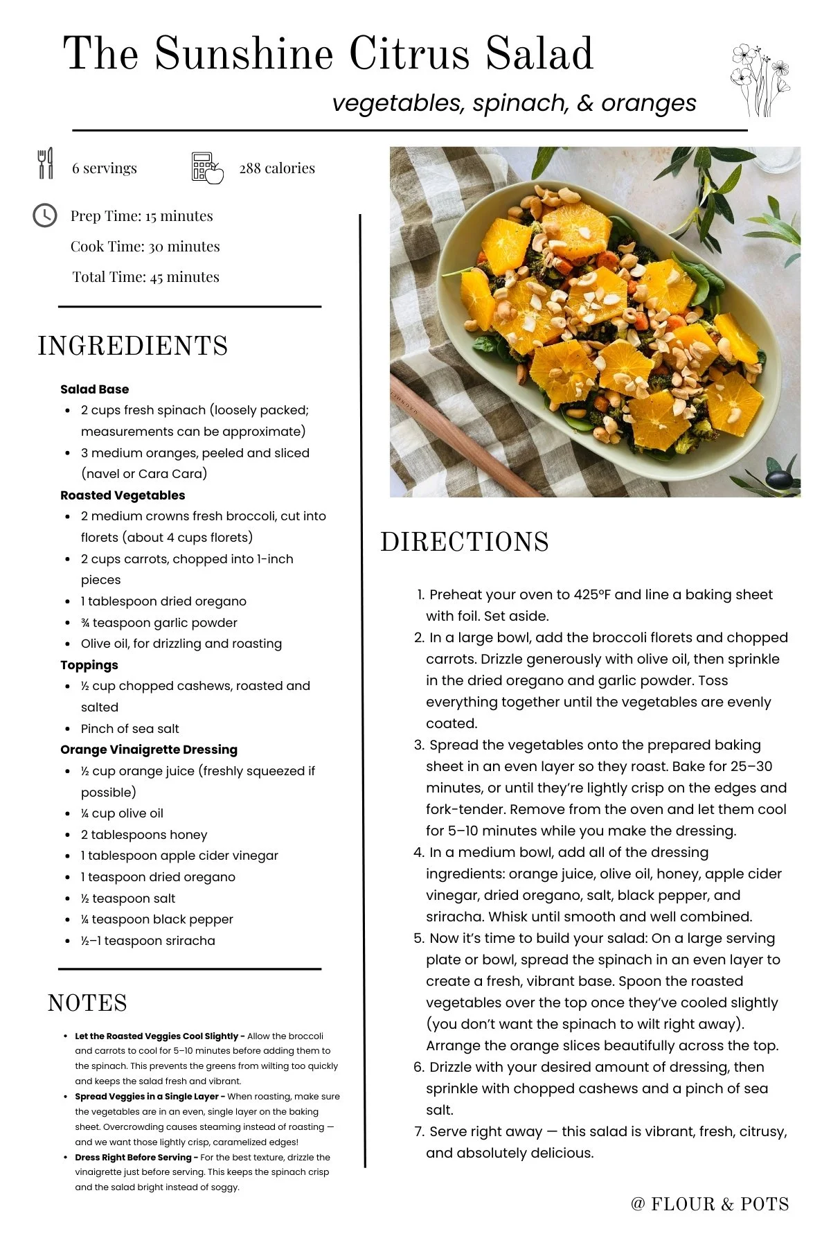 The Sunshine Citrus Salad Recipe Card
