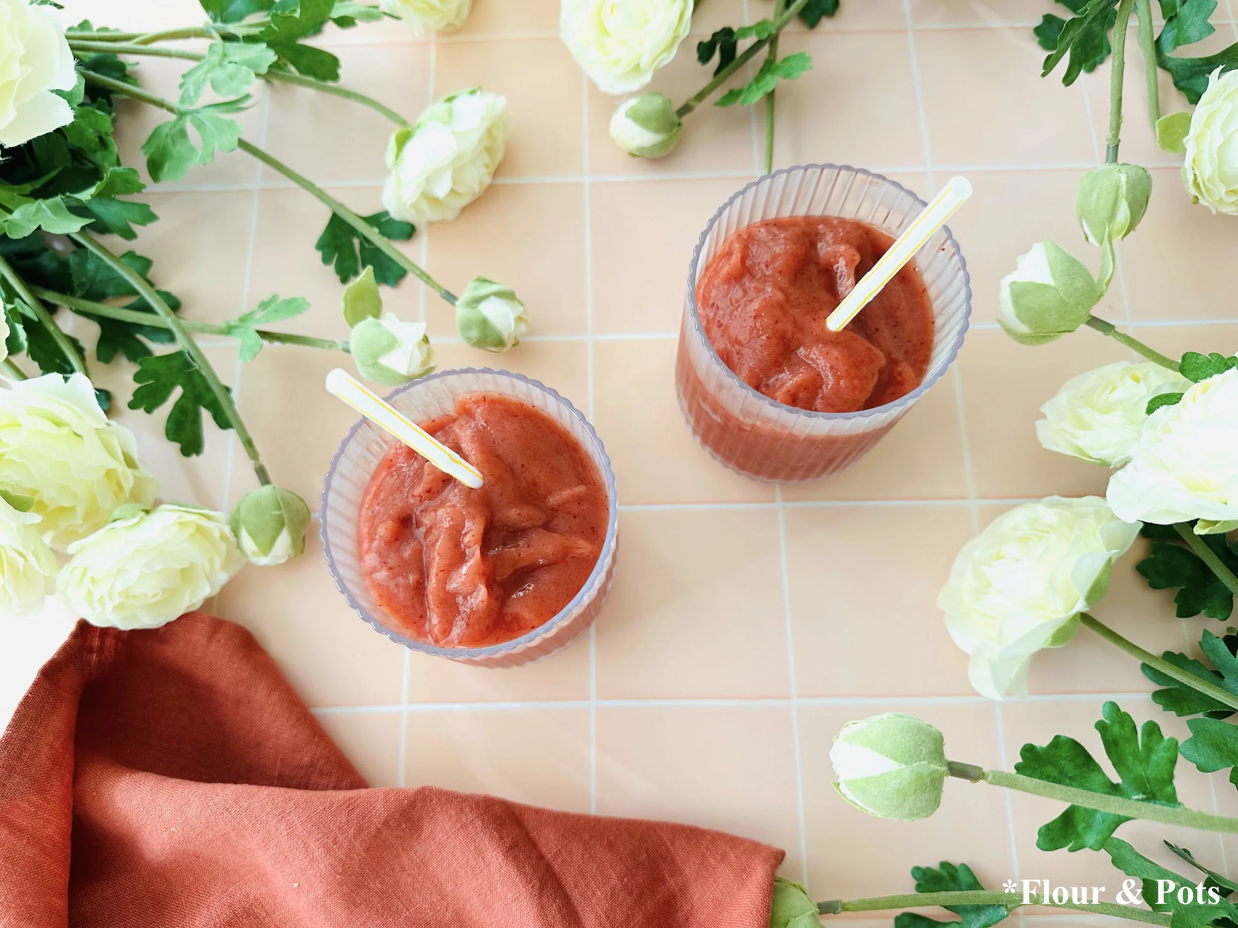 Cherry Mango “Popsicle” Smoothie - Ready to Enjoy