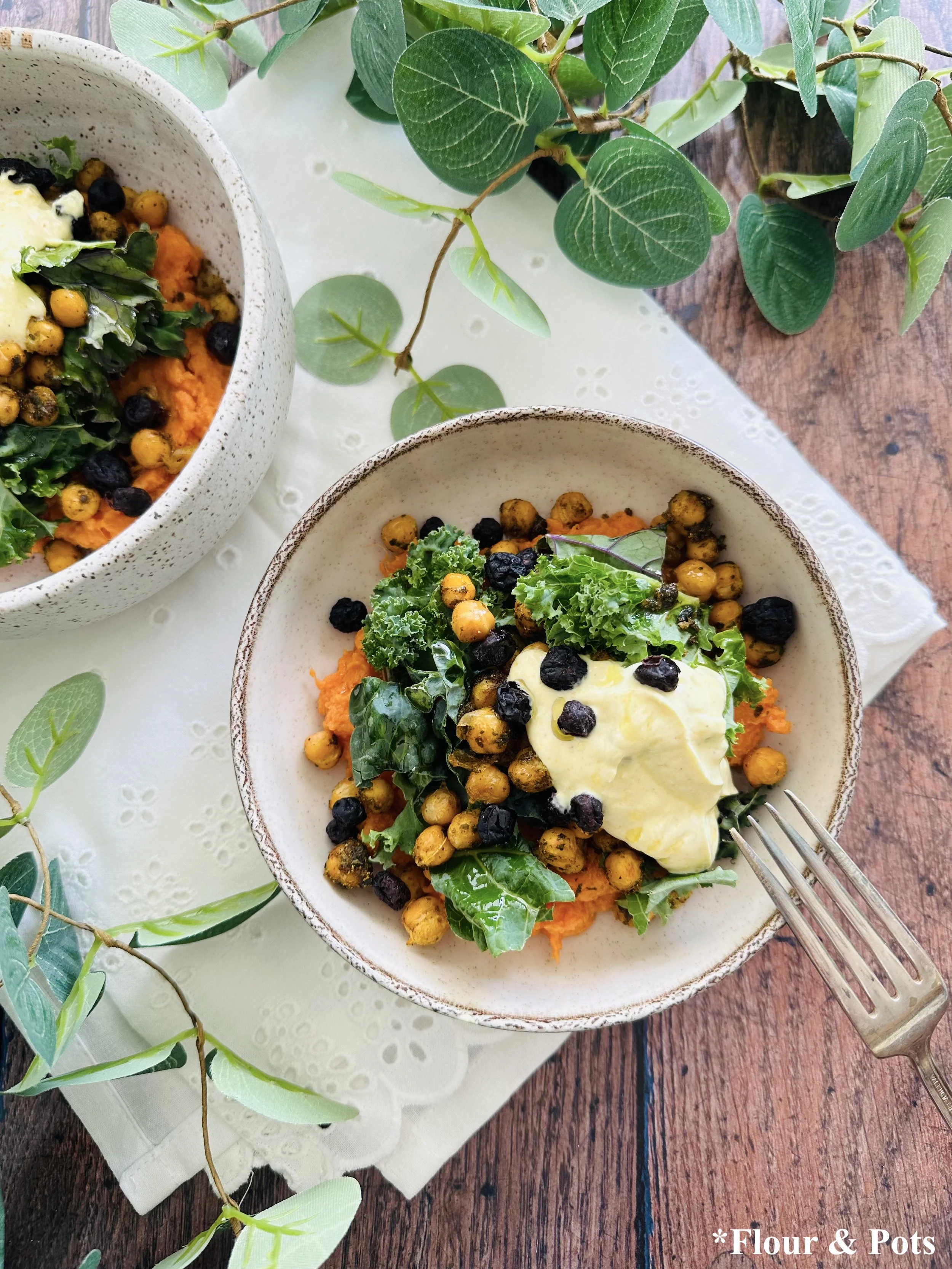 Curry Spiced Sweet Potato Bowls