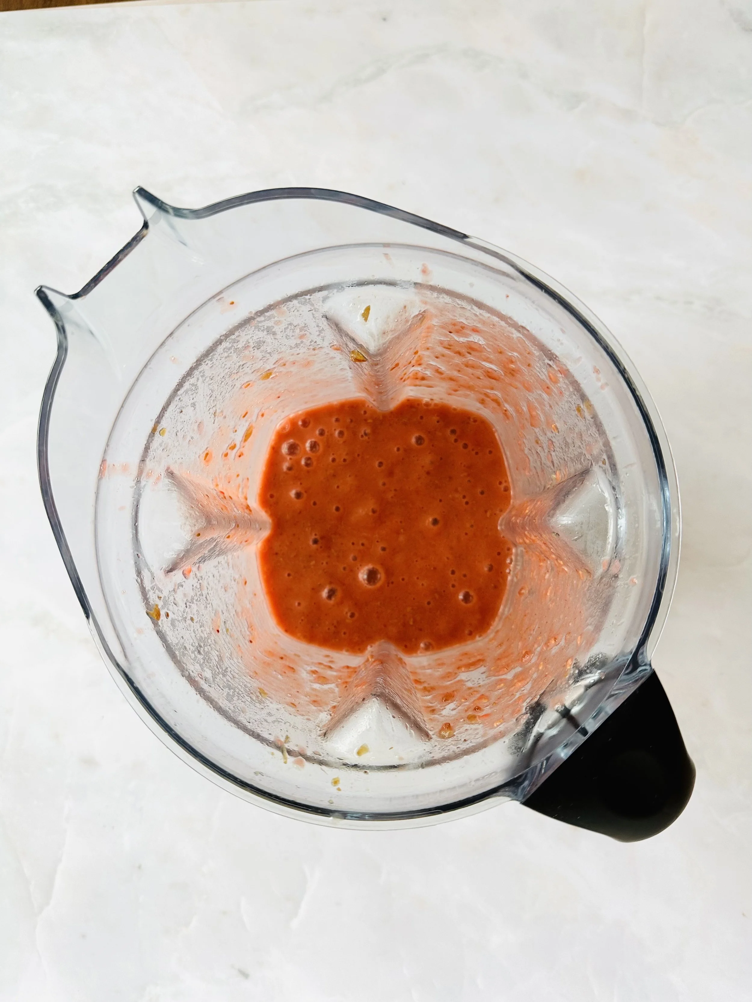 Fresh Strawberry Raspberry Chai Jam - Fresh Fruit & Date Paste Blended Together