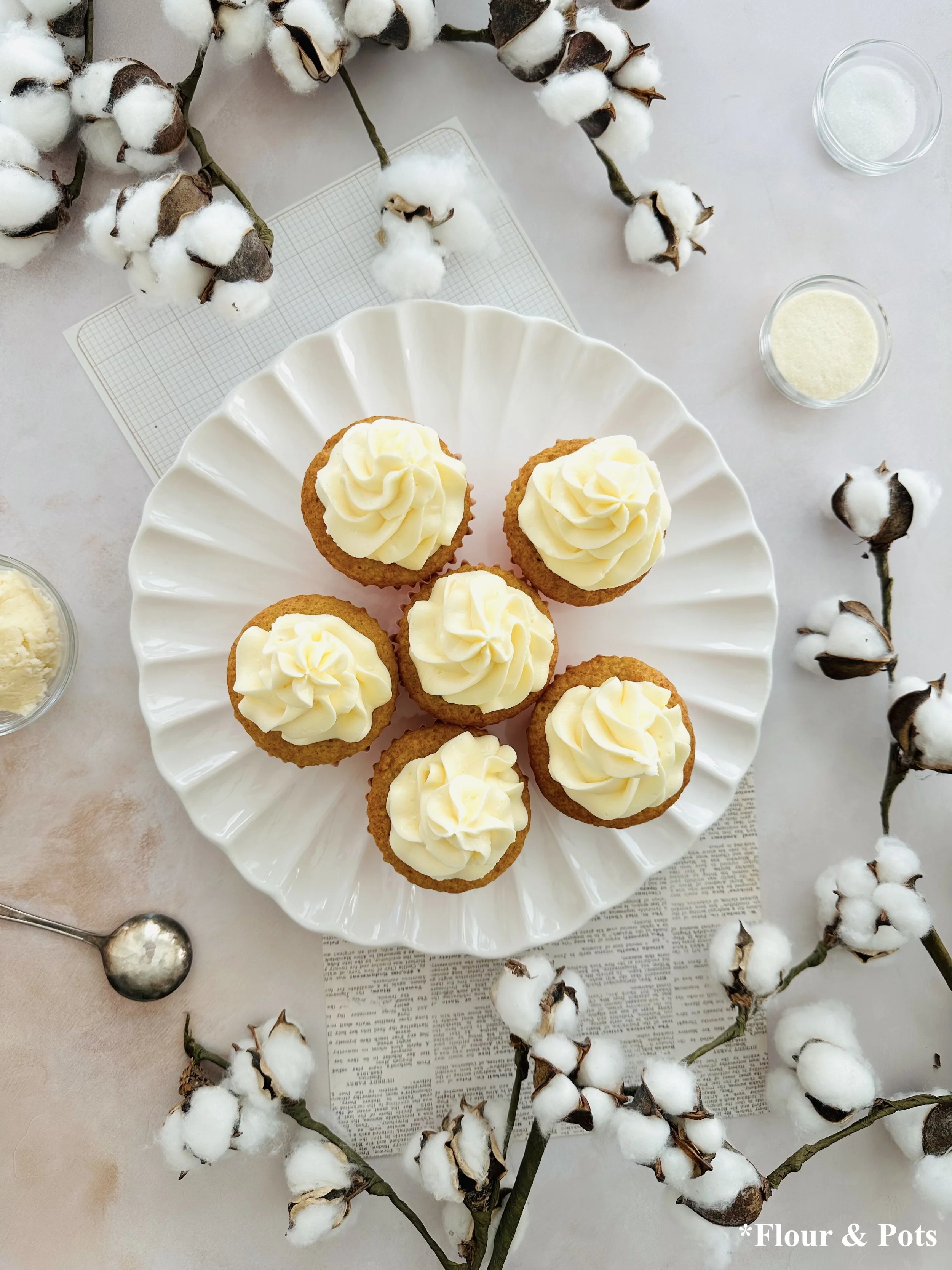 Light and fluffy orange olive oil cupcakes with a smooth cream cheese frosting