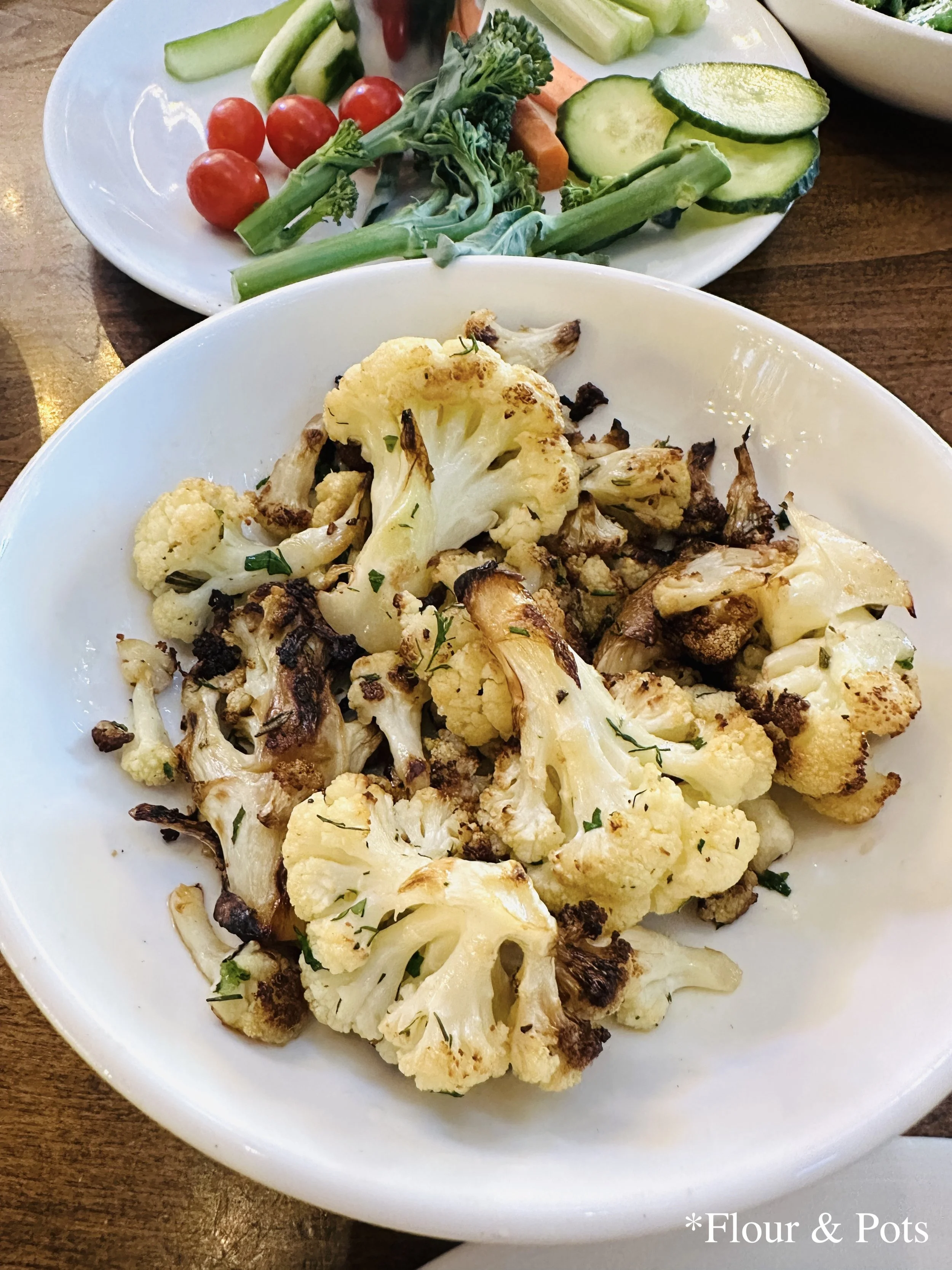 Roasted cauliflower side dish from Wolfgang Puck Bar & Grill at Disney Springs in Orlando, Florida.