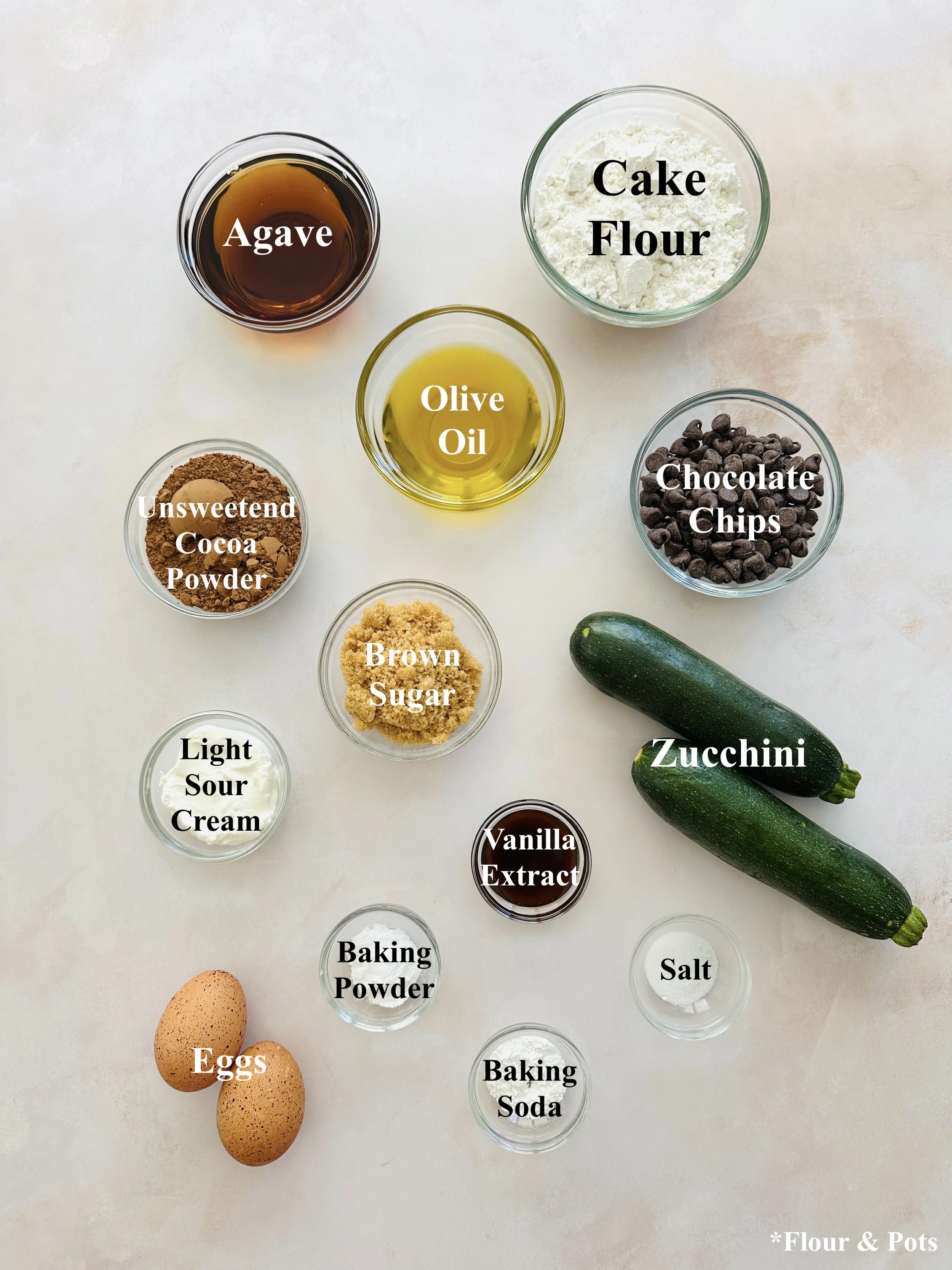 Chocolate Zucchini Texas Sheet Cake Ingredients
