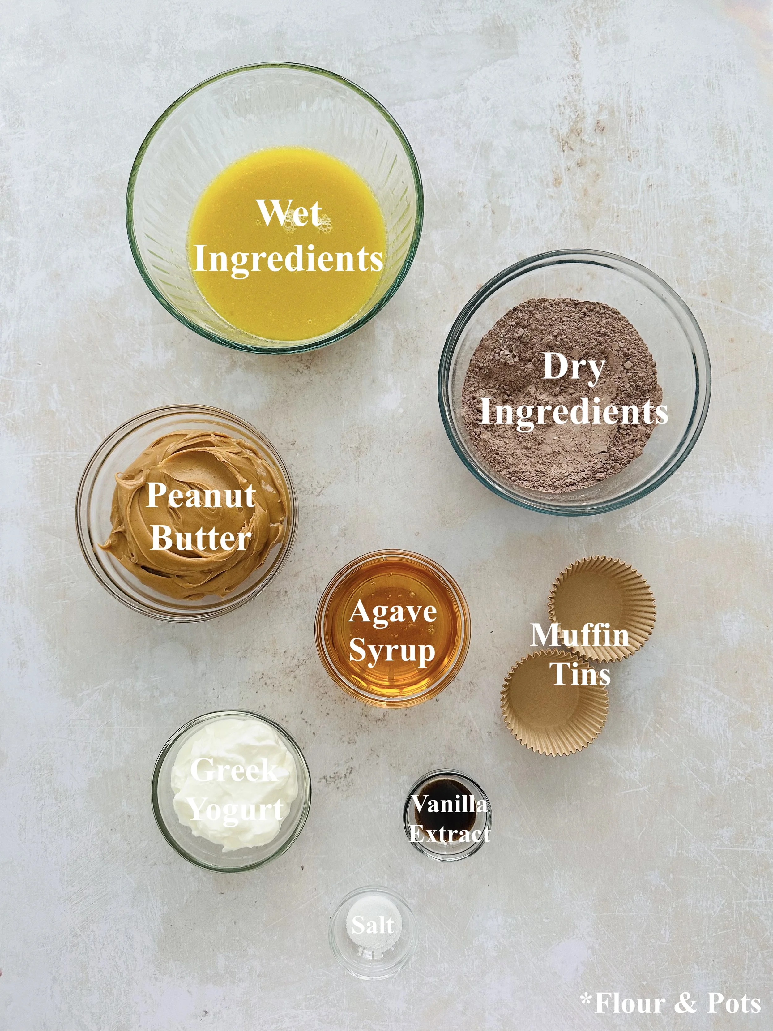 Healthier Chocolate Peanut Butter Cupcakes Ingredients