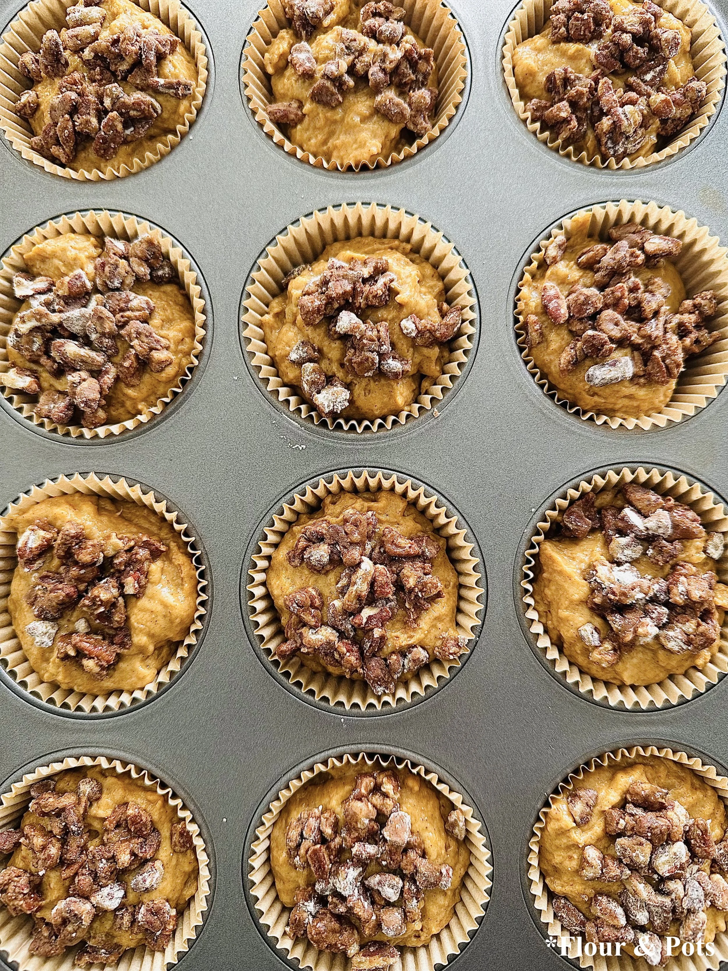Healthy Fall Pumpkin Pecan Muffins