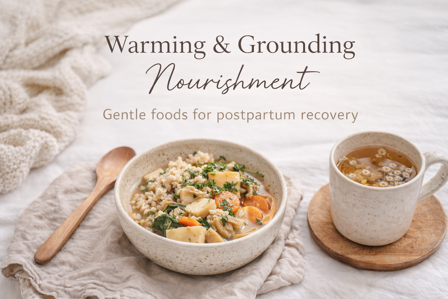 Why Warming and Grounding Foods Are Essential for Postpartum Recovery