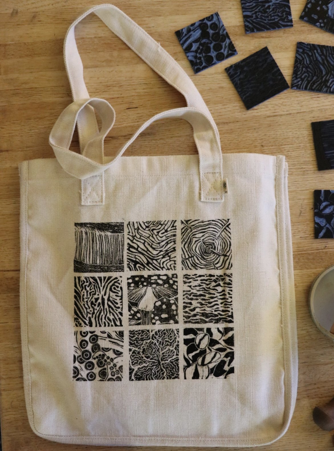 Linocut Tote Bag