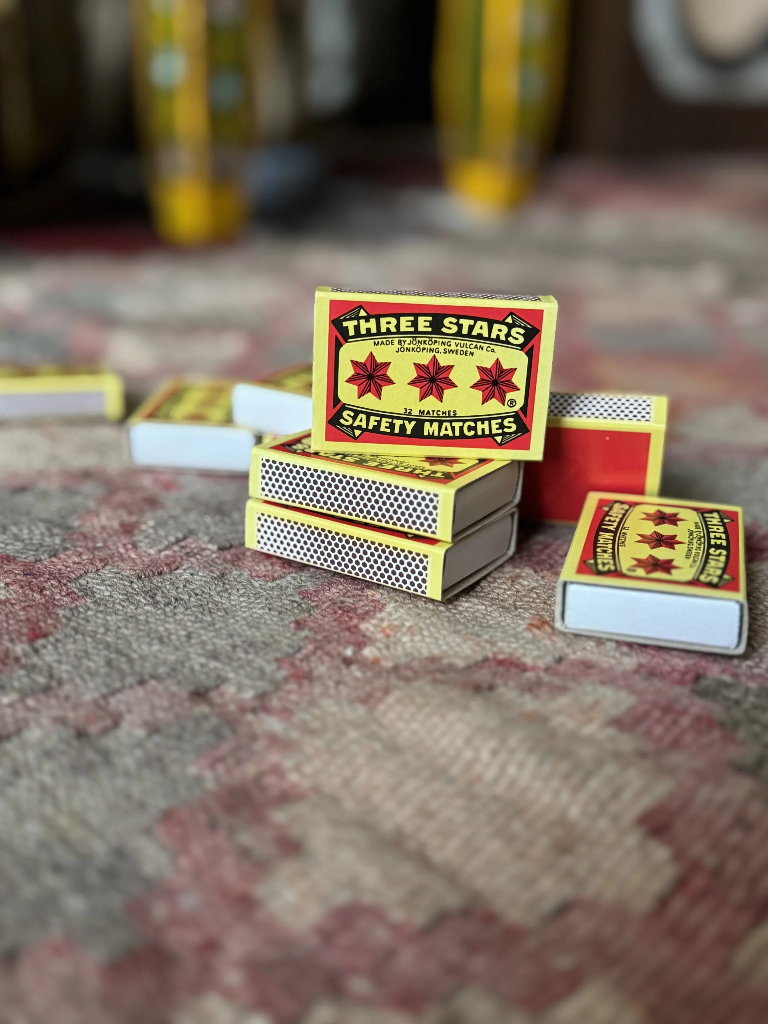 3 Star Matches (Pack of 10) Imported from Sweden