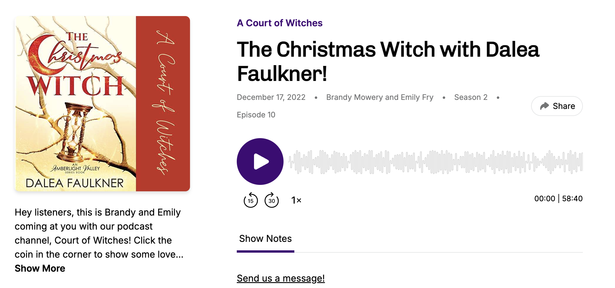 A Court of Witches - Interview