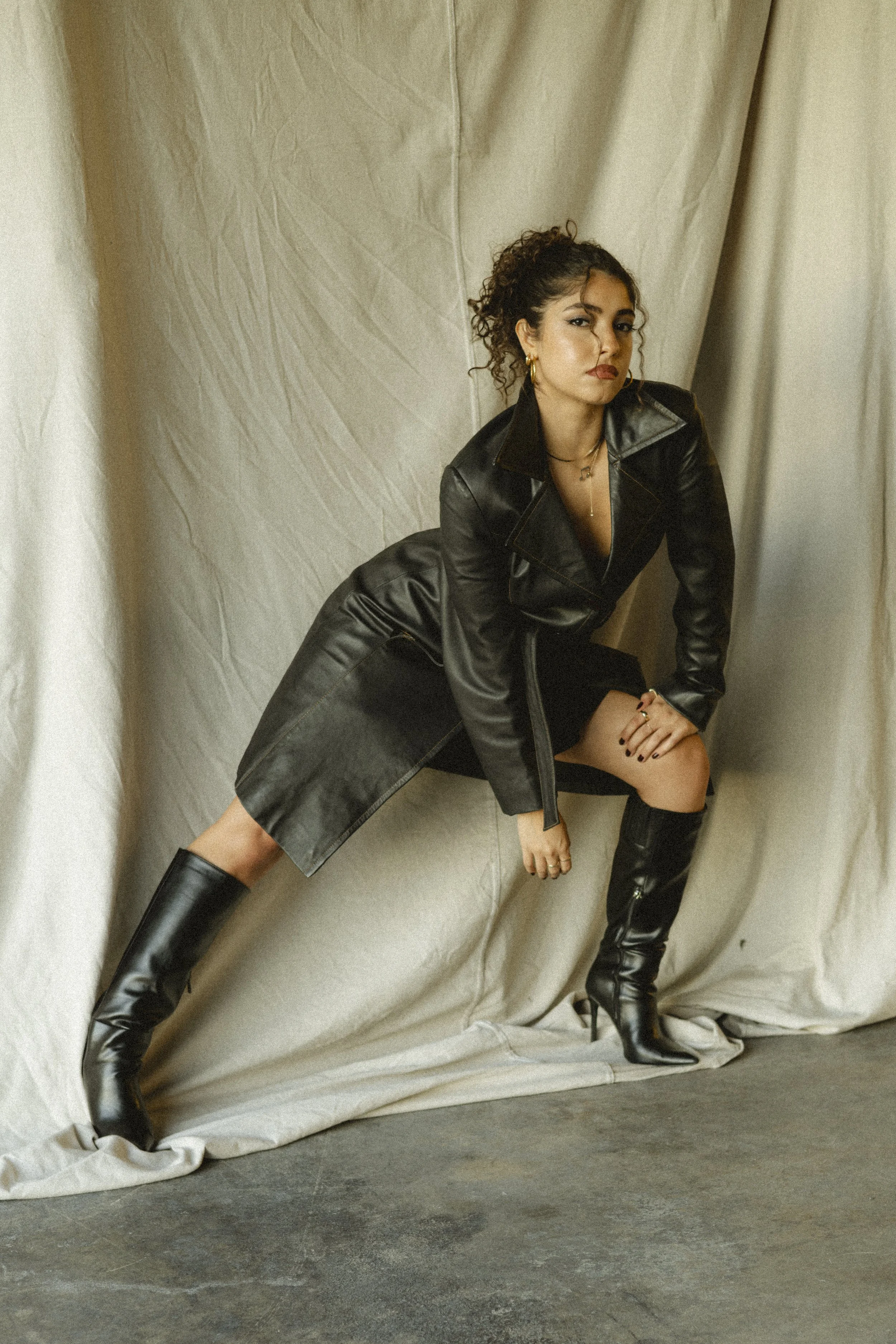 Photo by me of Nour Dakani BTS for Nicol Biesek