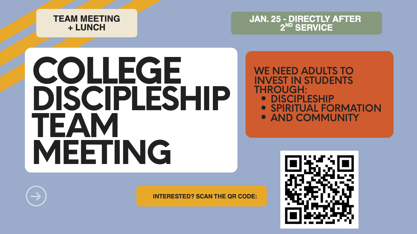 College Discipleship Team Meeting