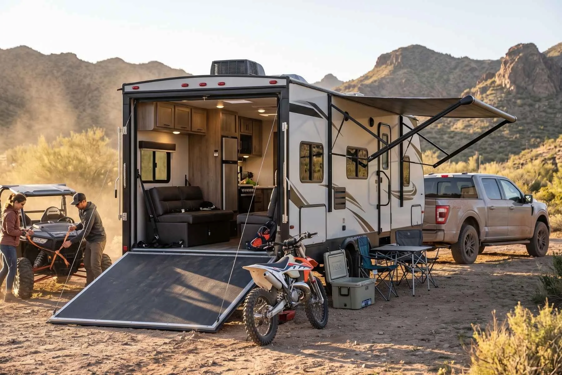 Toy Hauler Travel Trailers: What They Are and When to Rent One