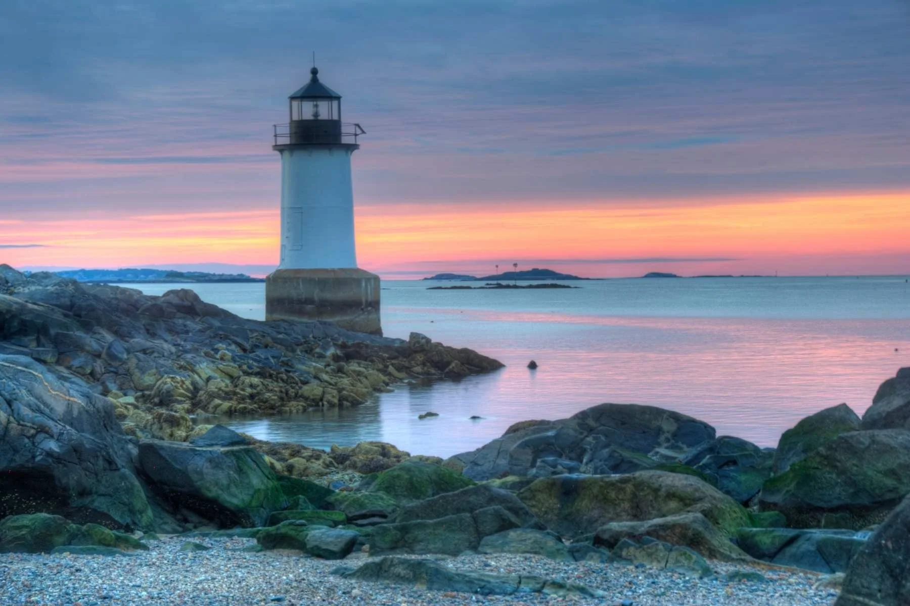 Fort Pickering Lighthouse Salem Massachusetts Sunrise