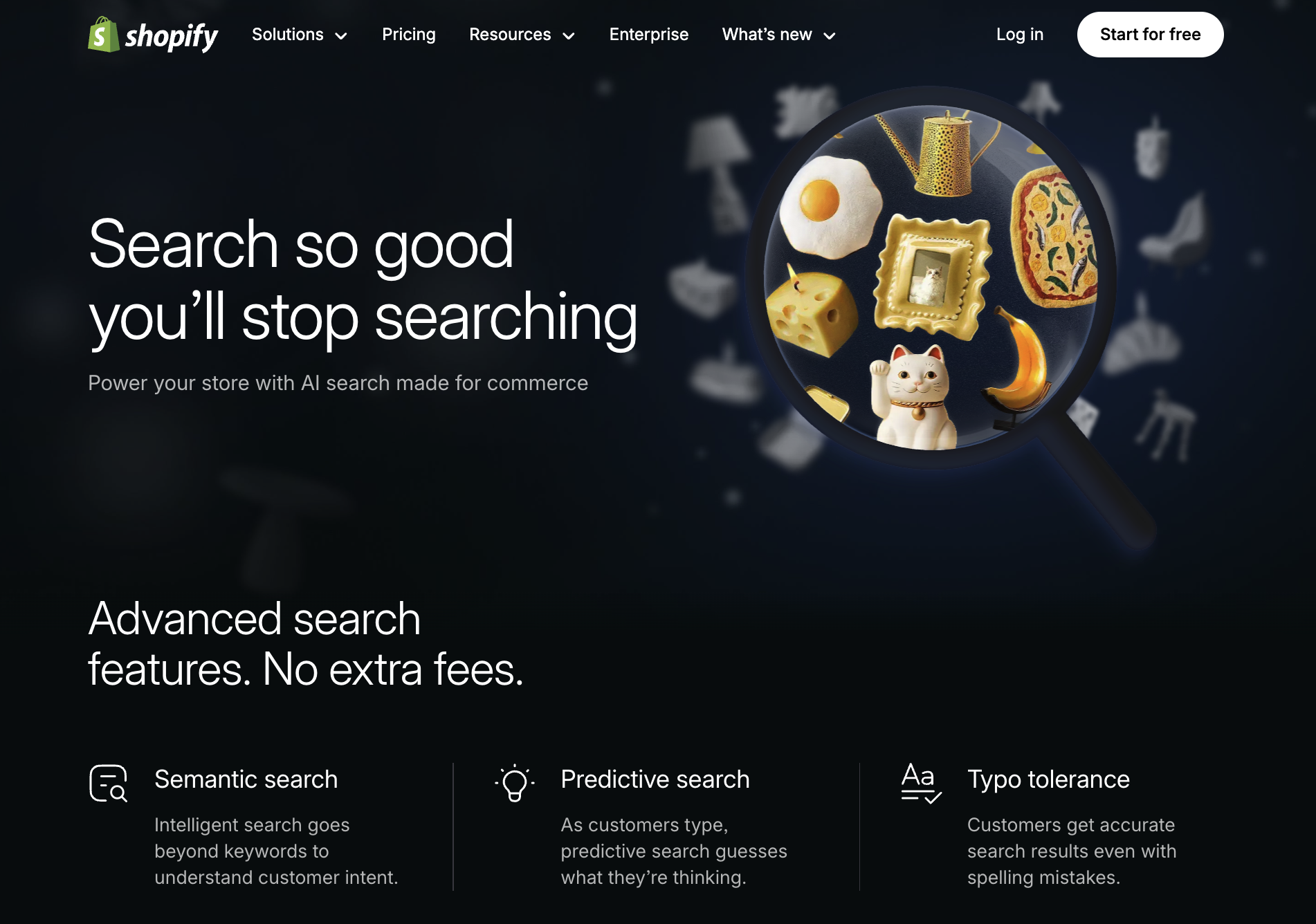 Shopify Search Marketing Page