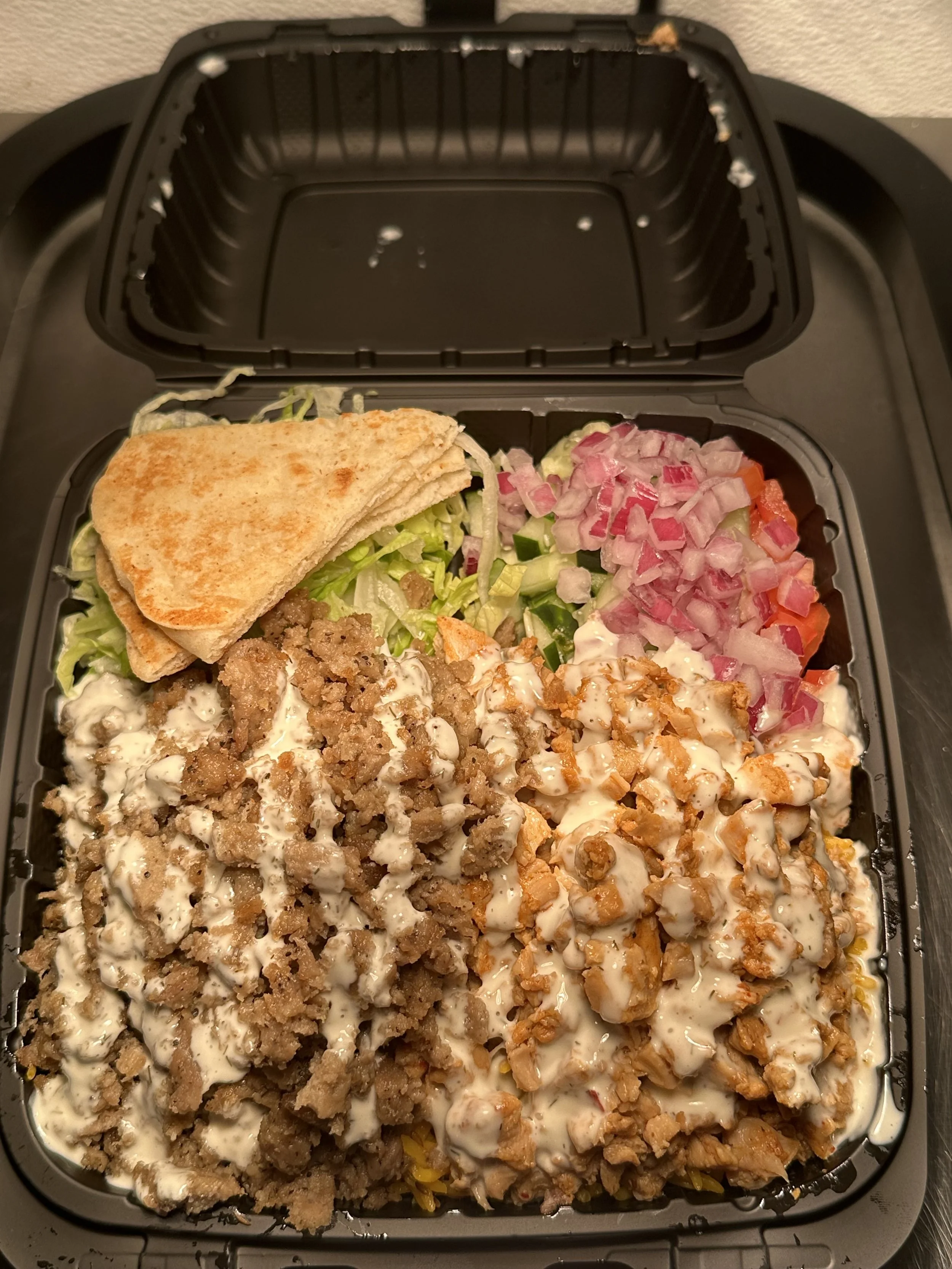 Combo (Lamb & Chicken) Over Rice