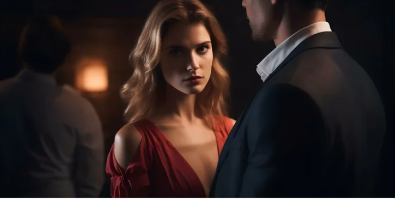 Woman confronting emotional betrayal in a relationship shaped by trust wounds.