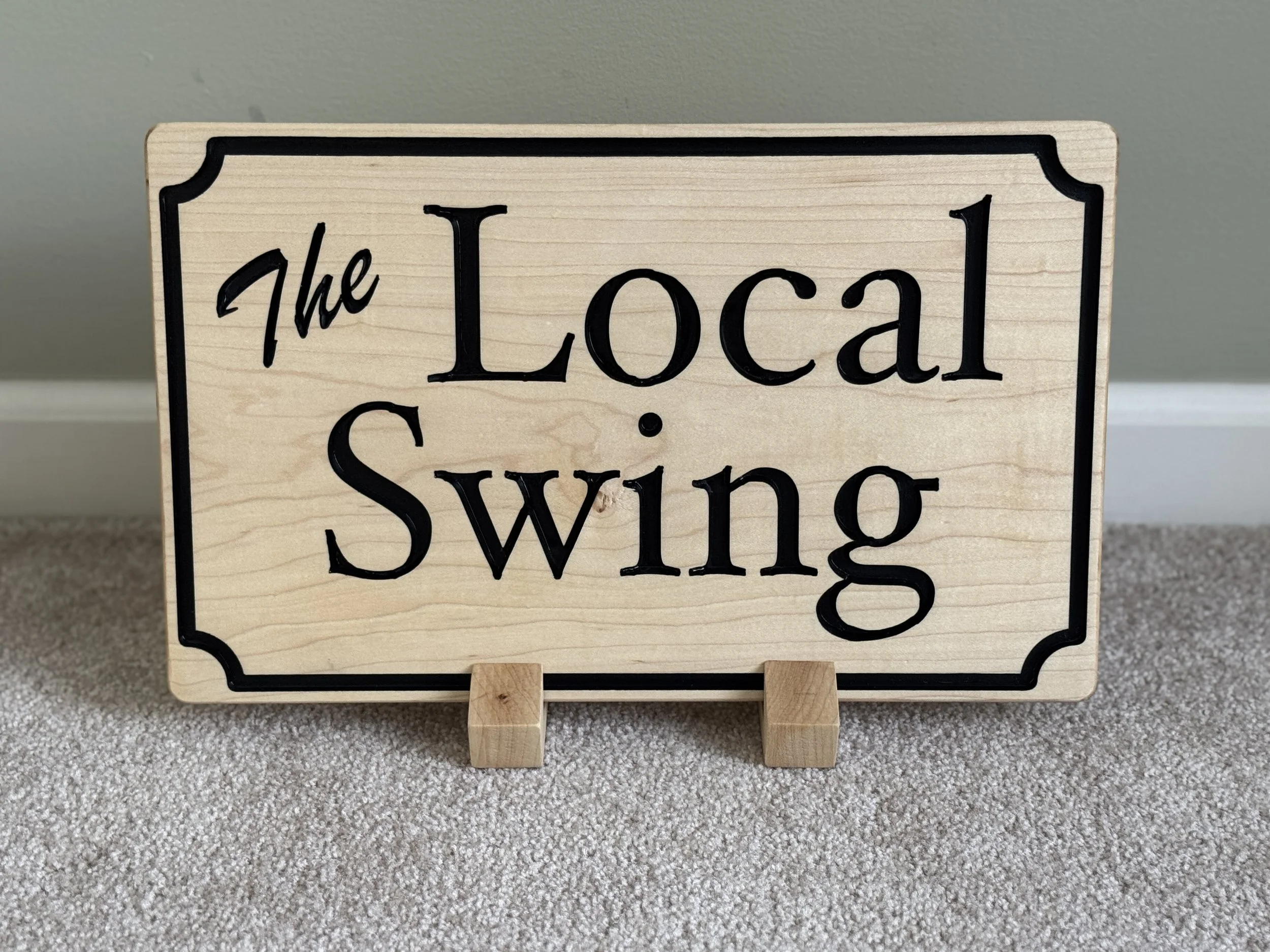 Desktop Sign with Stand