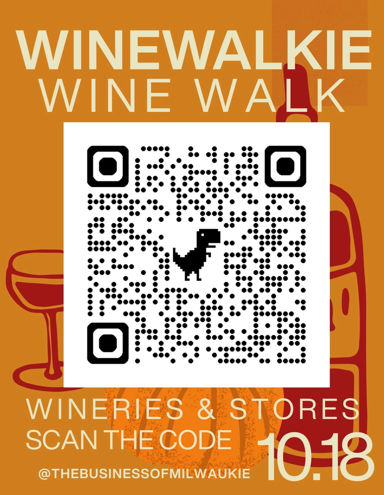 Scan the QR code and see the list of participating Milwaukie Businesses and the Wineries they are hosting!  Save the link walk the walk - collect &ldquo;grapes&rdquo; when you check in at each location and win a little gift from one of the Downtown M