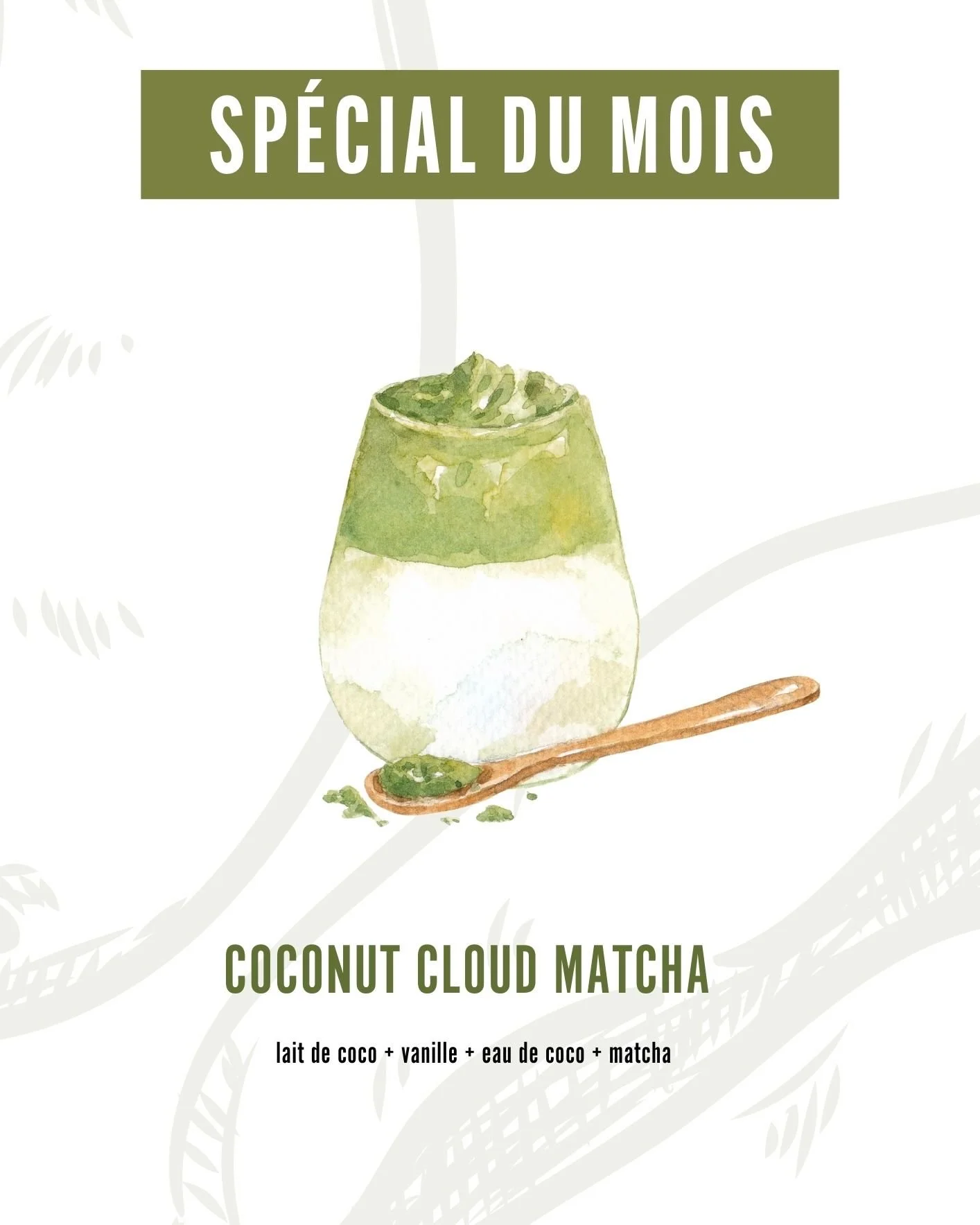 Un nuage de douceur dans votre verre ✨ D&eacute;couvrez notre Coconut Cloud Matcha : lait de coco, vanille, eau de coco et matcha pour un moment de fra&icirc;cheur et de r&eacute;confort.

#lamicafe