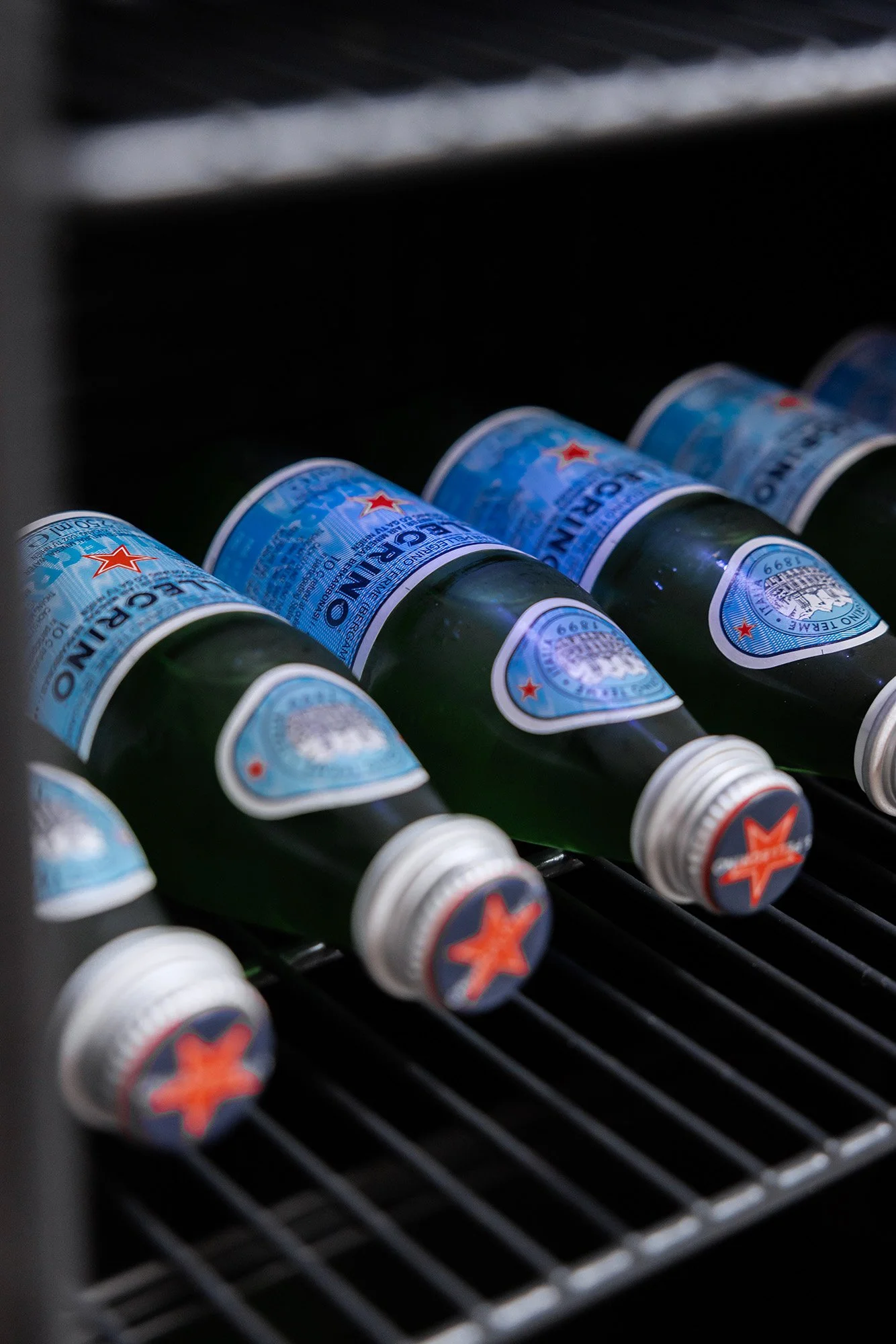Bottled drinks chilled and ready for guests at Bunker Golf in Mount Maunganui