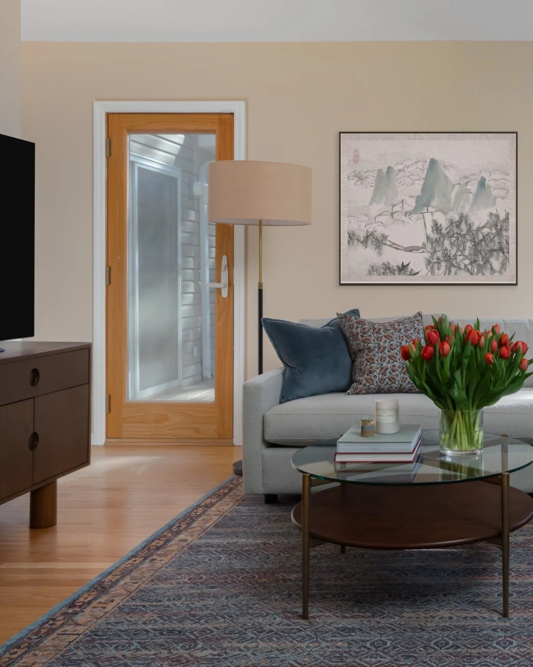 The "almost empty nest" chapter is such a beautiful time to reimagine how you live in your home. ❤️

With their youngest daughter heading out into the world, my clients wanted to breathe new life into their family room and the bonus space r