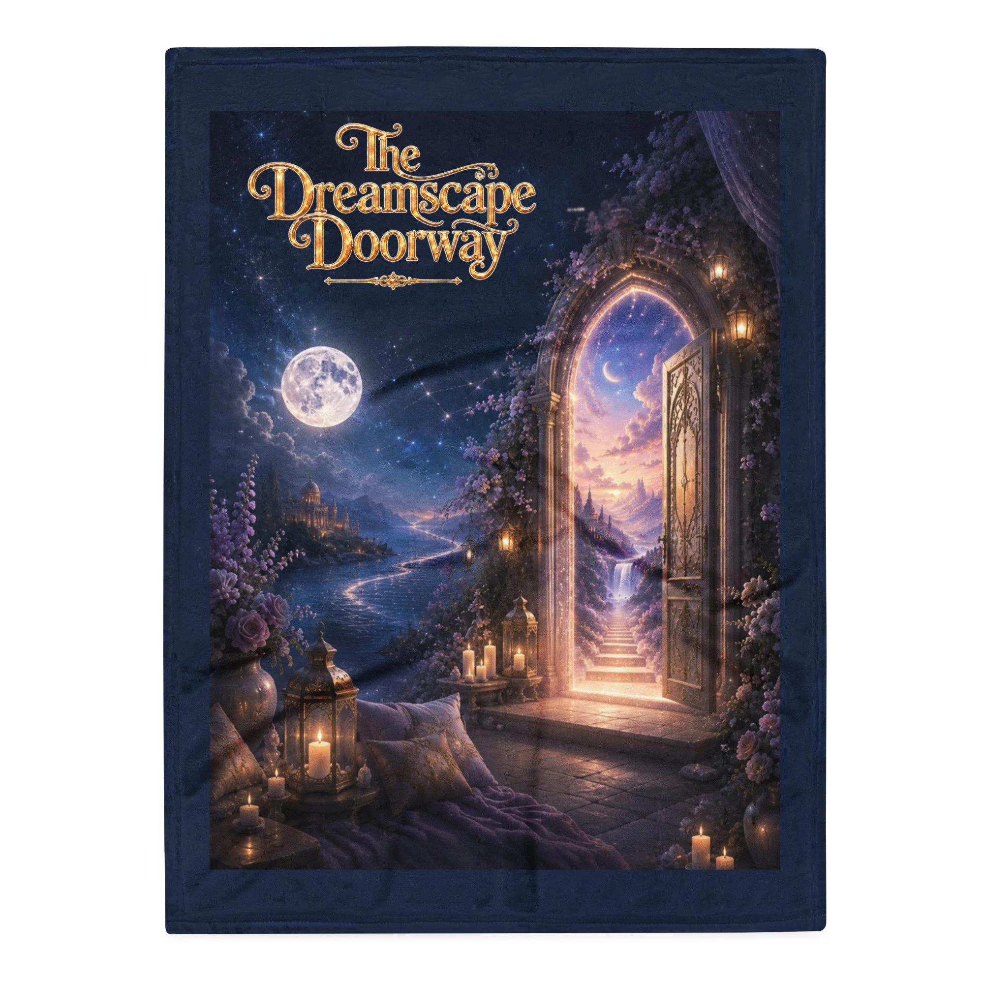 The Dreamscape Doorway Throw Blanket | Sarionae Music™
