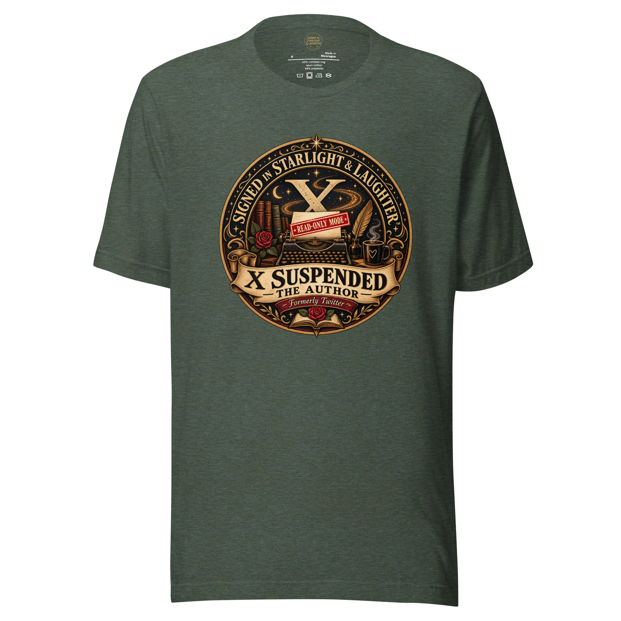 unisex-staple-t-shirt-heather-forest-front-6a7e5b4a9eb58.png