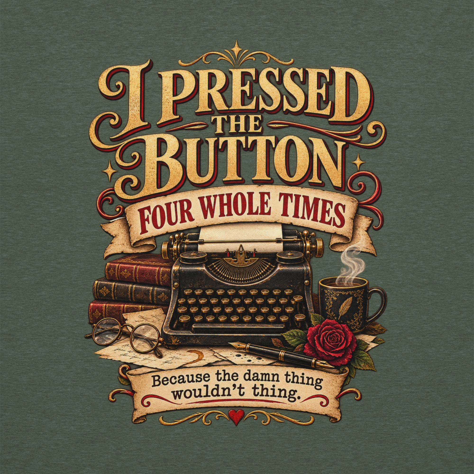 unisex-staple-t-shirt-heather-forest-back-6a7e5b4aa104d.png