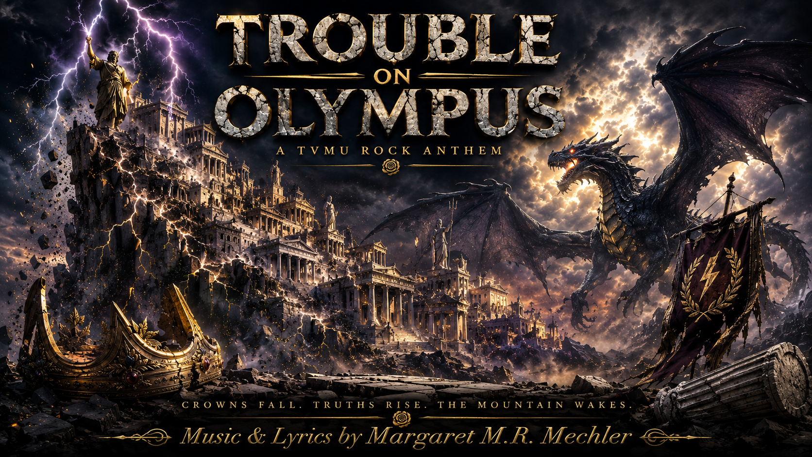 Trouble on Olympus | TVMU™ Epic Symphonic Rock Anthem | Digital Single | Sarionae Music™