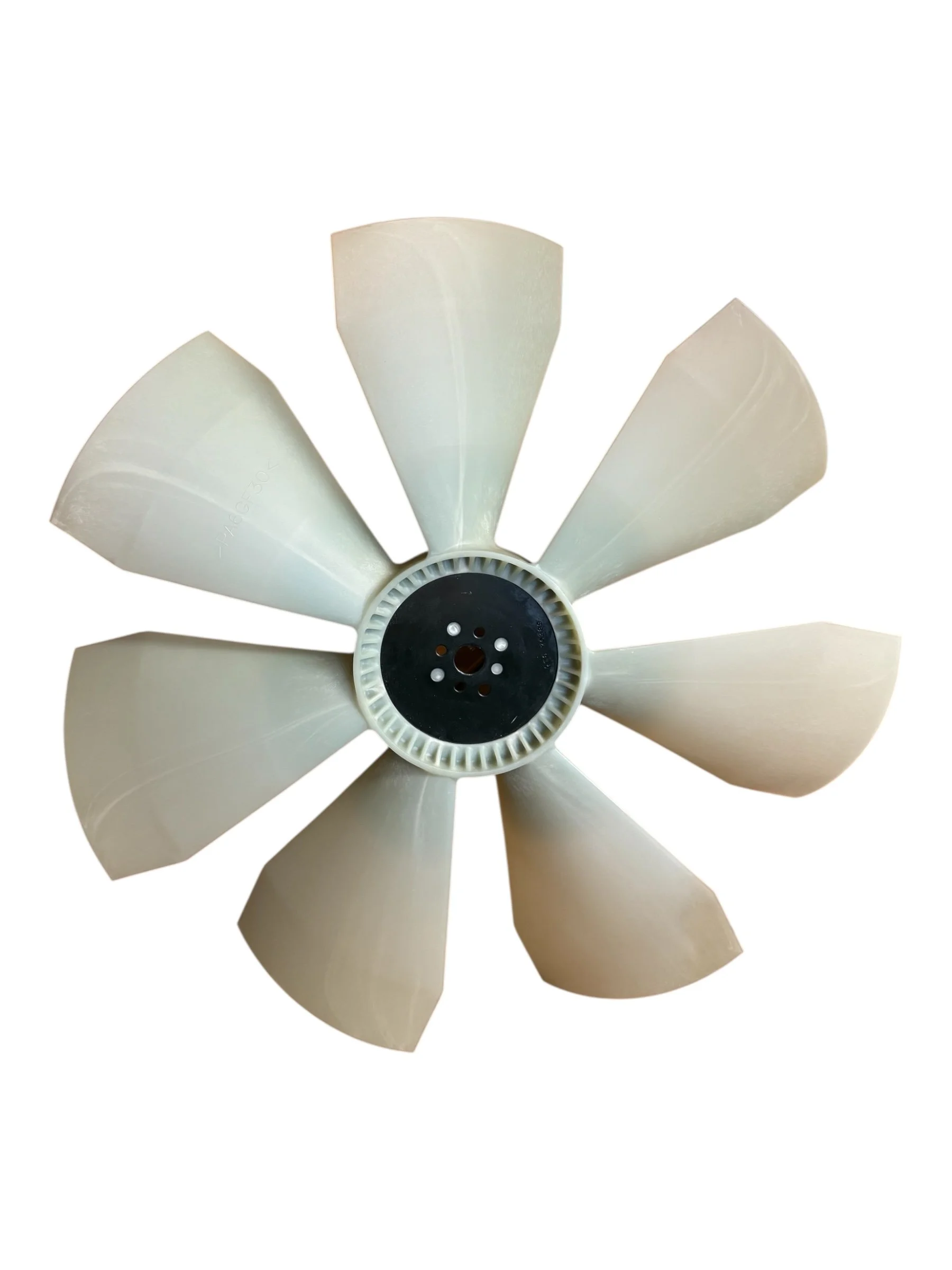 Glass Filled Nylon Fan for Heavy Truck application, Insert Molded with balanced cavities for stability and vibration control