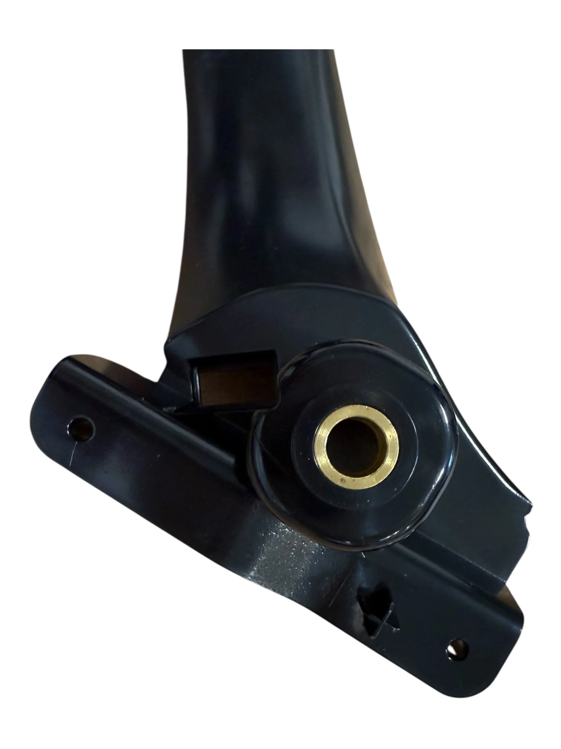 Insert molded hand rail with gas assist molding process