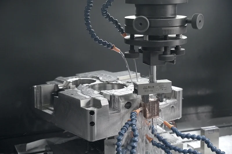 Sinker EDM Machine and workpiece