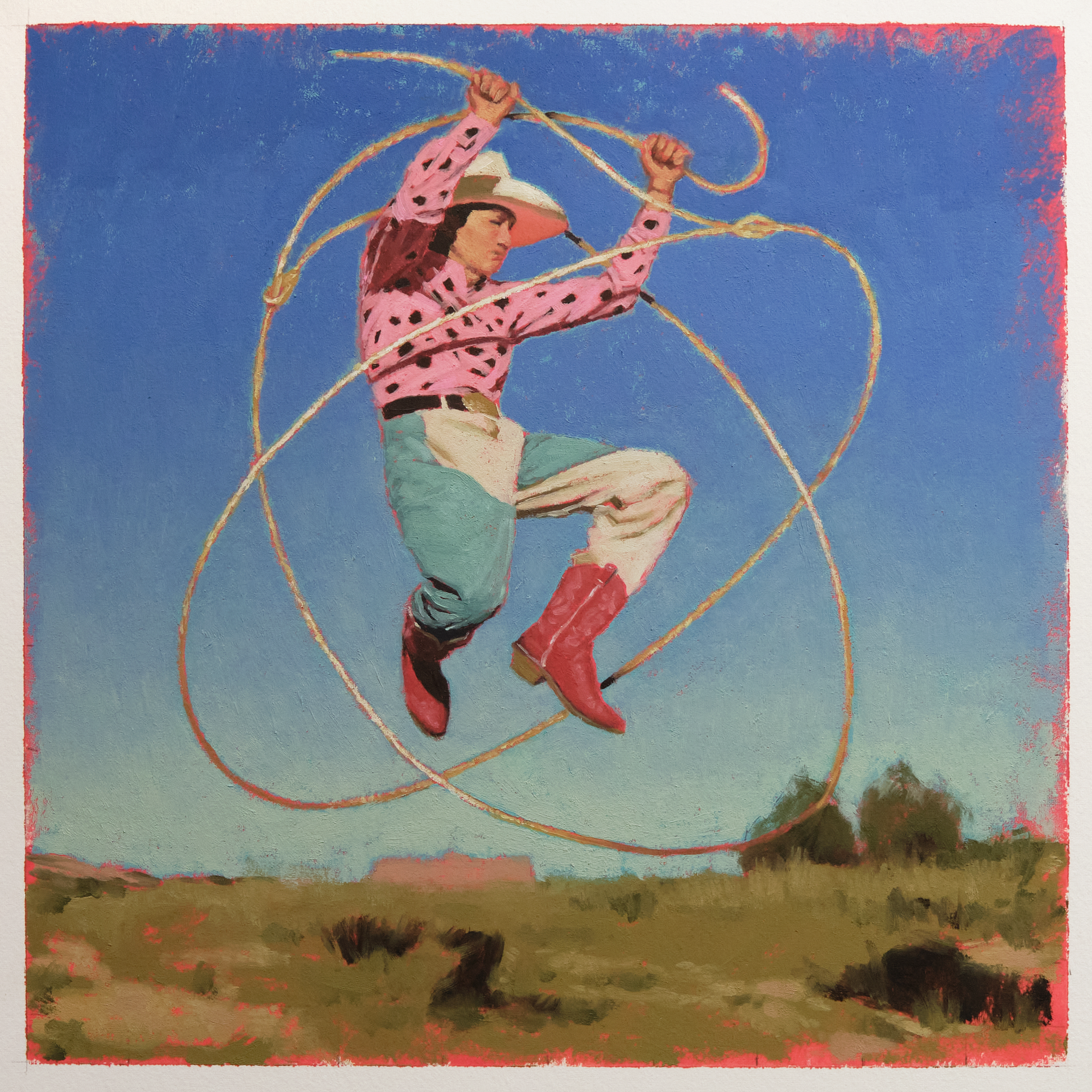 Atomic Loop (Study)
Oil on Oil Paper | 10 x 10 in.
2025