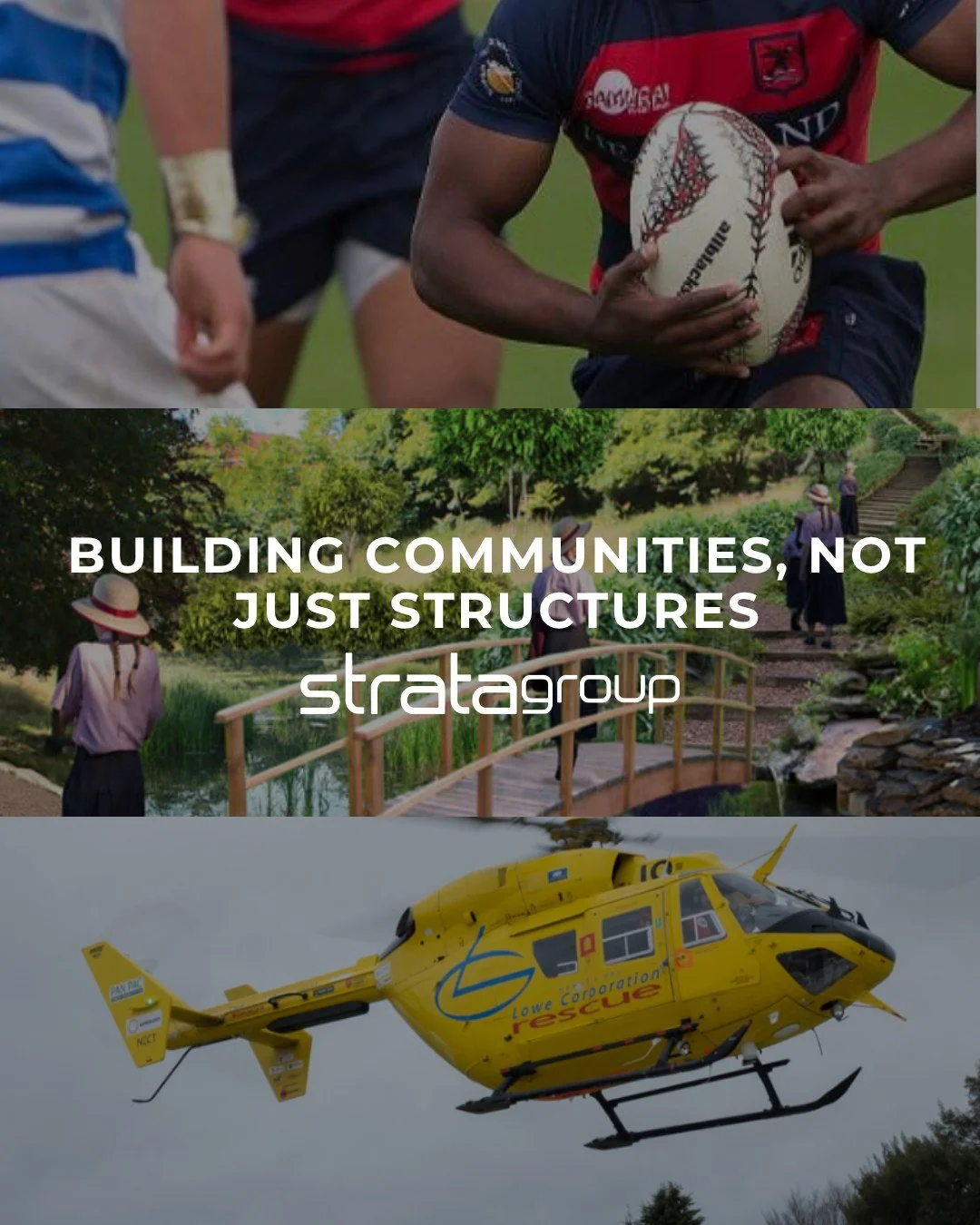 🤝 Building Communities, Not Just Structures

At Strata Group, we&rsquo;re proud to support the communities we call home. Beyond engineering, we invest in local initiatives across arts, sports, and charitable giving -  creating opportunities, inspiri