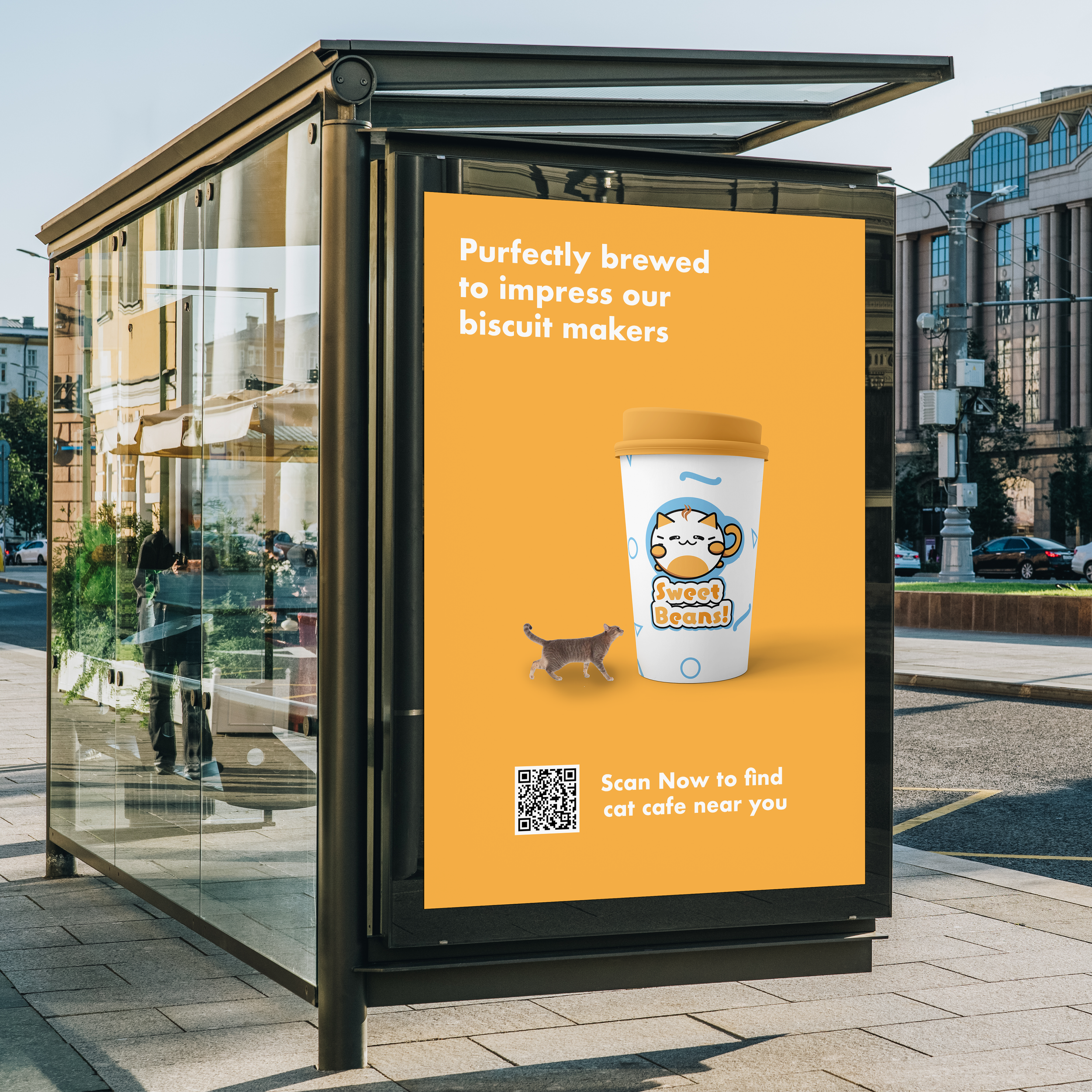 Free Outdoor Advertisement Bus Shelter Mockup PSD 2018 2.png
