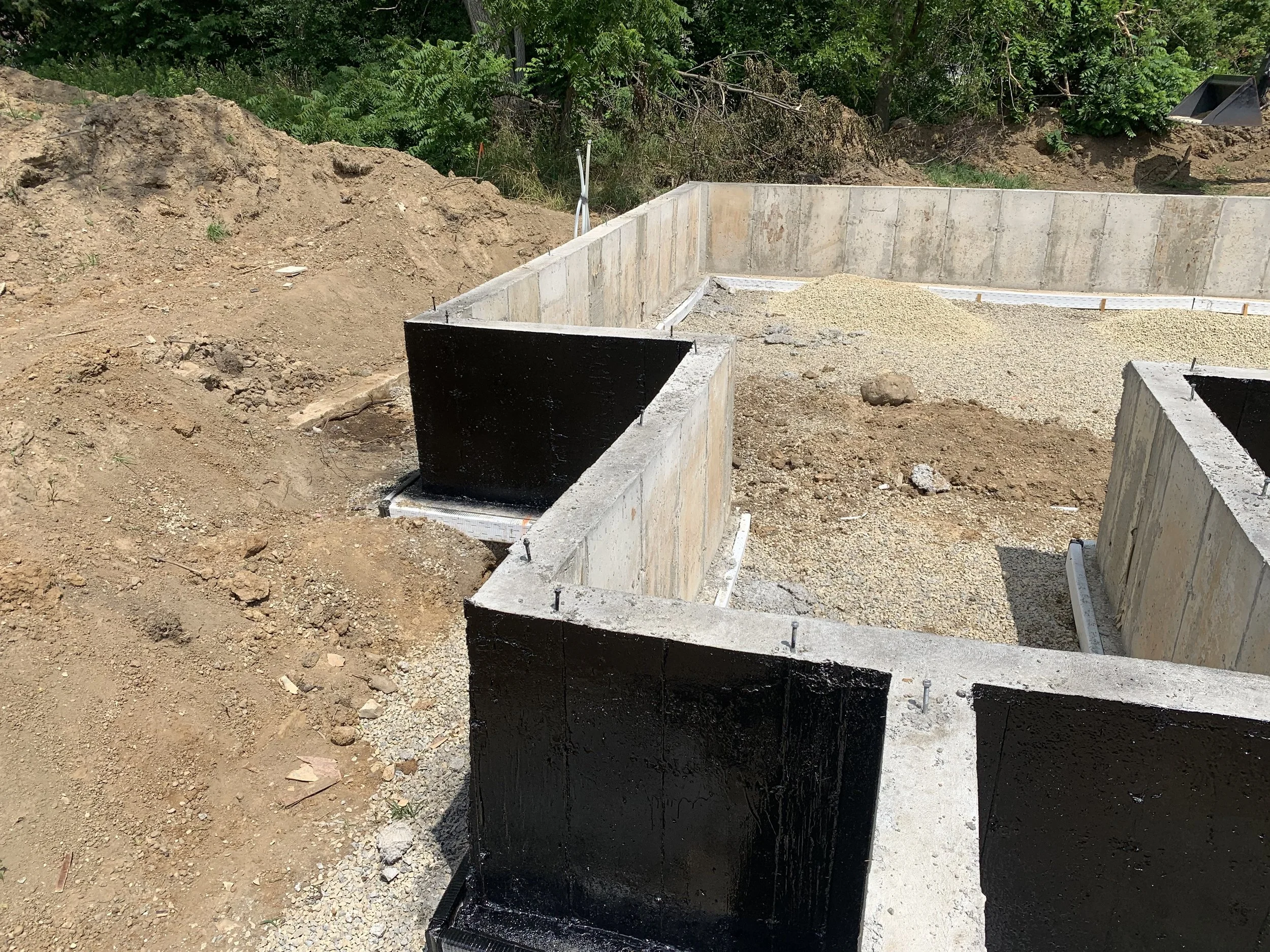 Waterproofed Wall