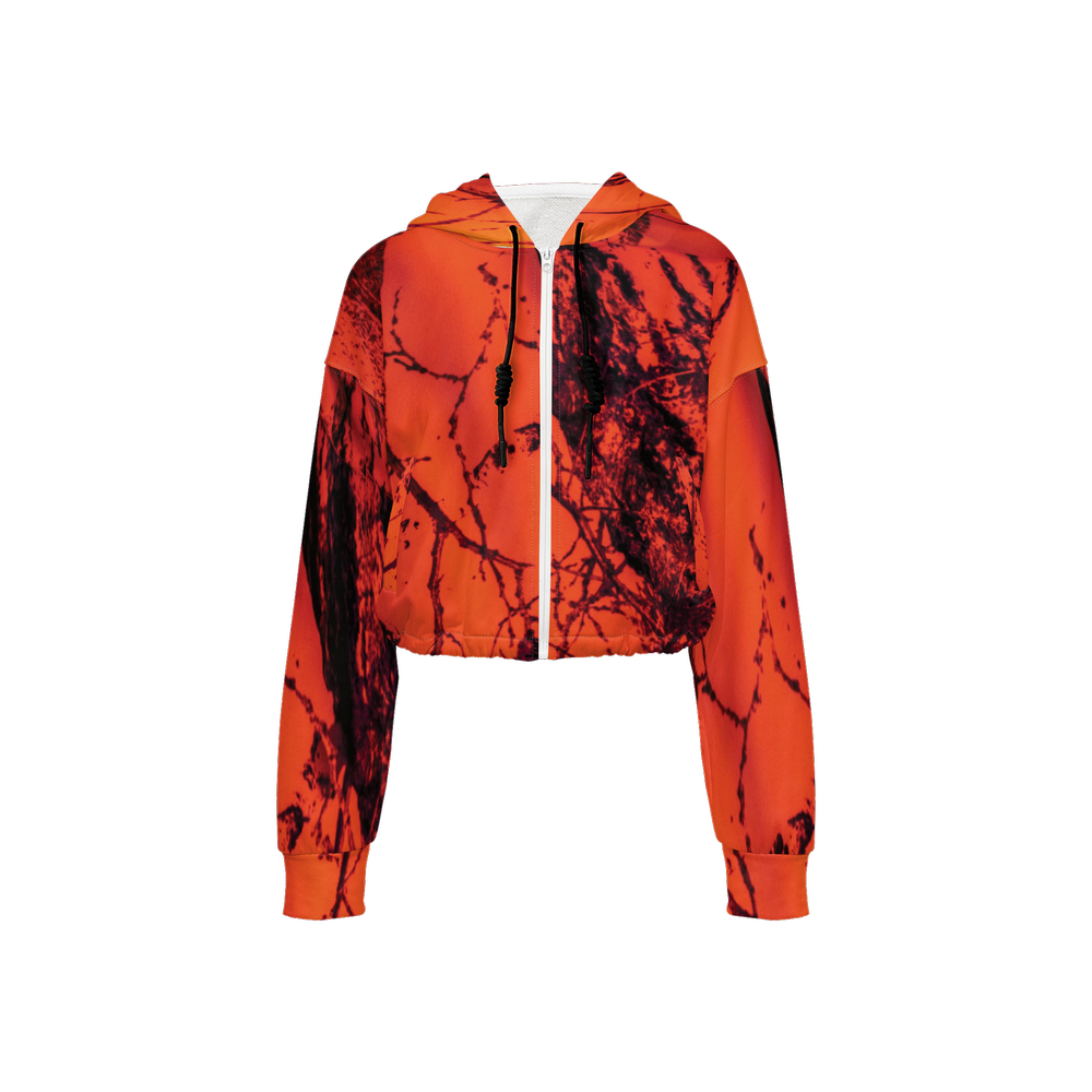 Cropped Full-Zip Hoodie-Super Heavy