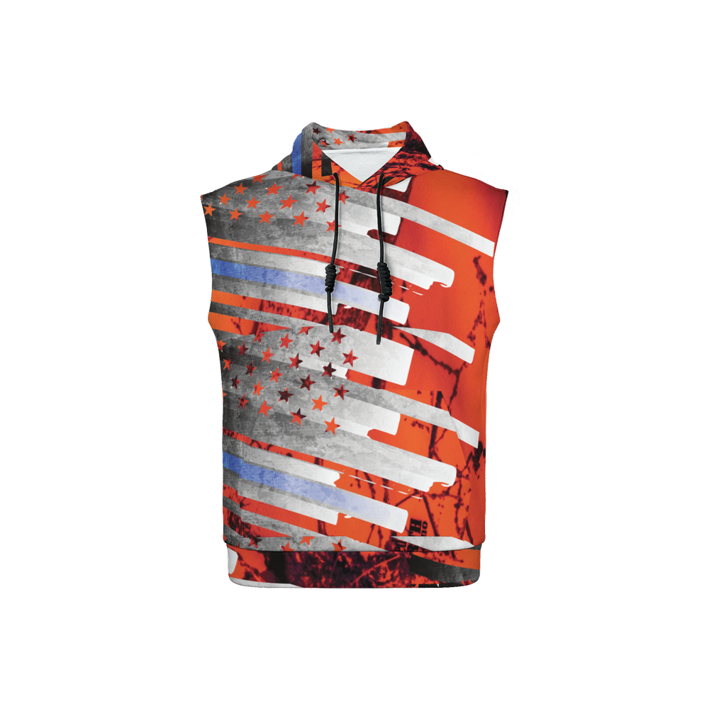 Regular Fit Sleeveless Pullover Hoodie-Super Heavy