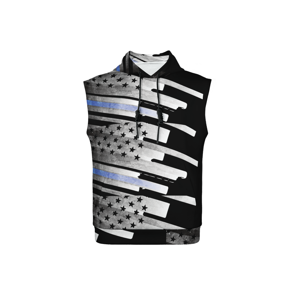 Regular Fit Sleeveless Pullover Hoodie-Super Heavy