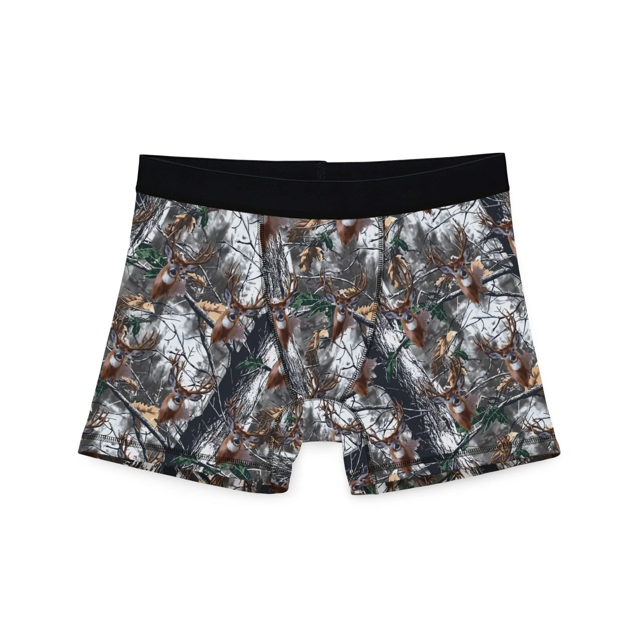 Camo Deer Hunting Boxer Briefs — All-Over Print Men's Underwear