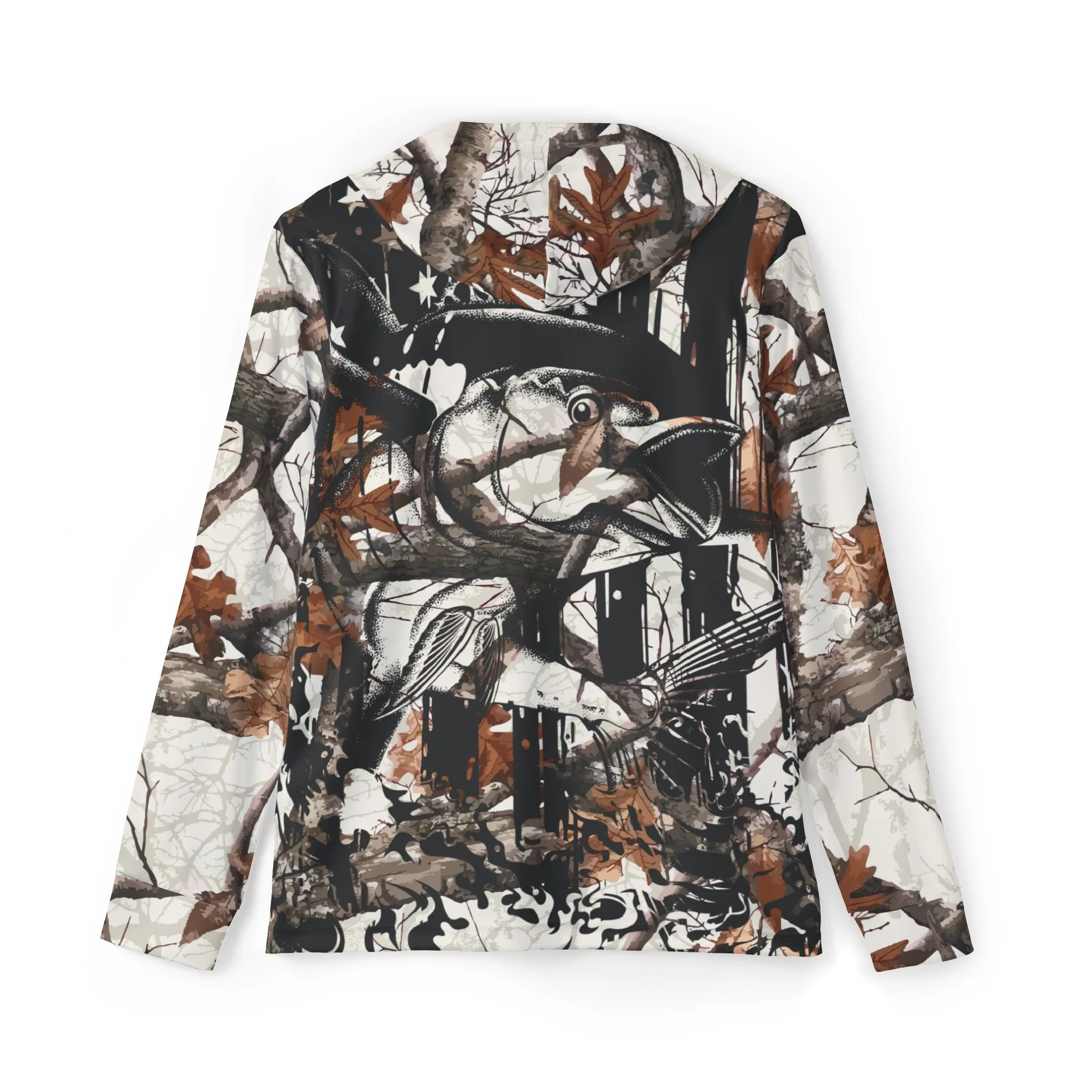 Camo Forest Hoodie — All-Over Print Hunting & Outdoor Warmup Pullover