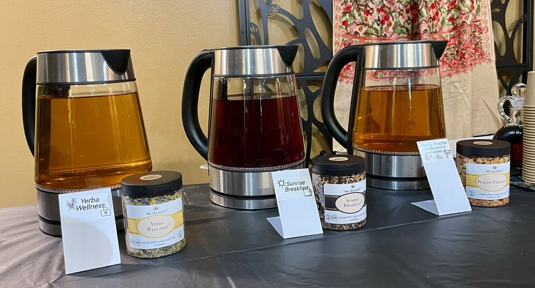 Come in an sample the tea of the day!