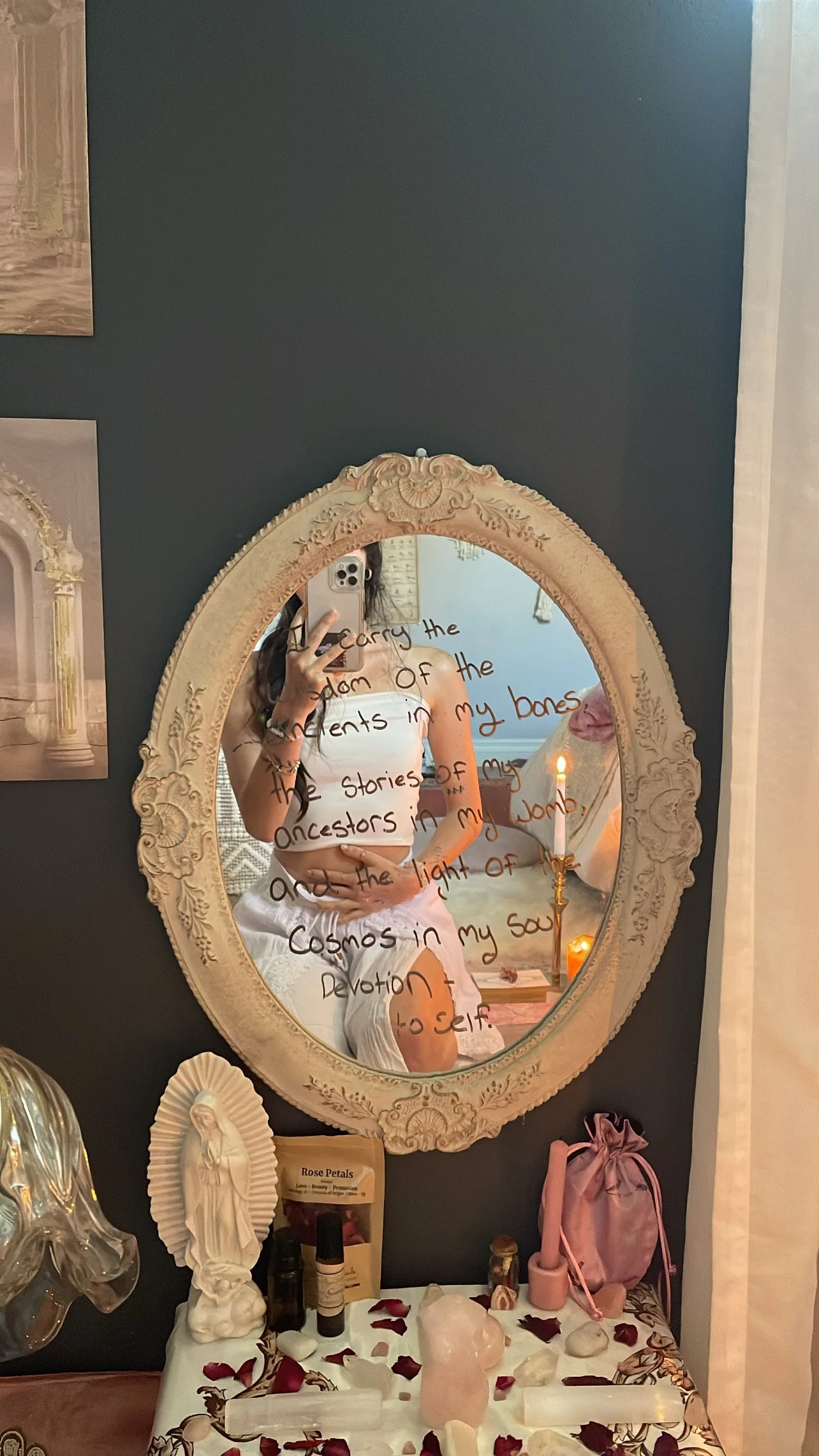 R i t u a l s 𓂃 

𝘛𝘩𝘢𝘵 𝘤𝘰𝘯𝘯𝘦𝘤𝘵 𝘮𝘦 𝘥𝘦𝘦𝘱𝘦𝘳 𝘸𝘪𝘵𝘩 𝘮𝘺 𝘥𝘪𝘷𝘪𝘯𝘦 𝘧𝘦𝘮𝘪𝘯𝘪𝘯𝘦 𝘦𝘴𝘴𝘦𝘯𝘤𝘦