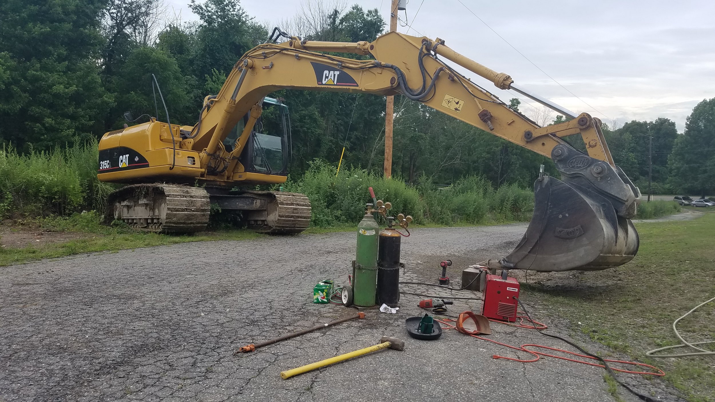 Excavator Bucket Welding Repair