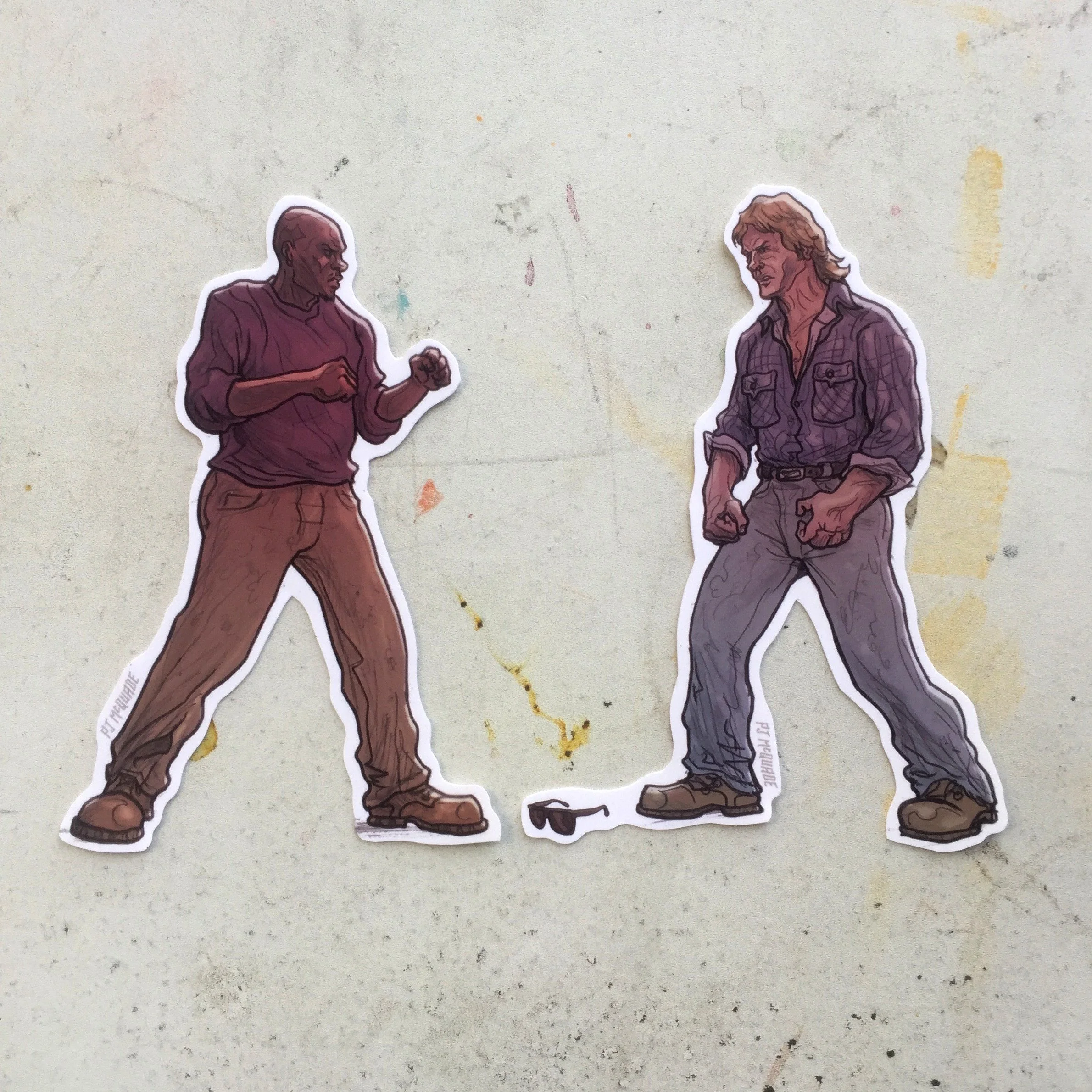 THEY FIGHT! Fridge Magnets