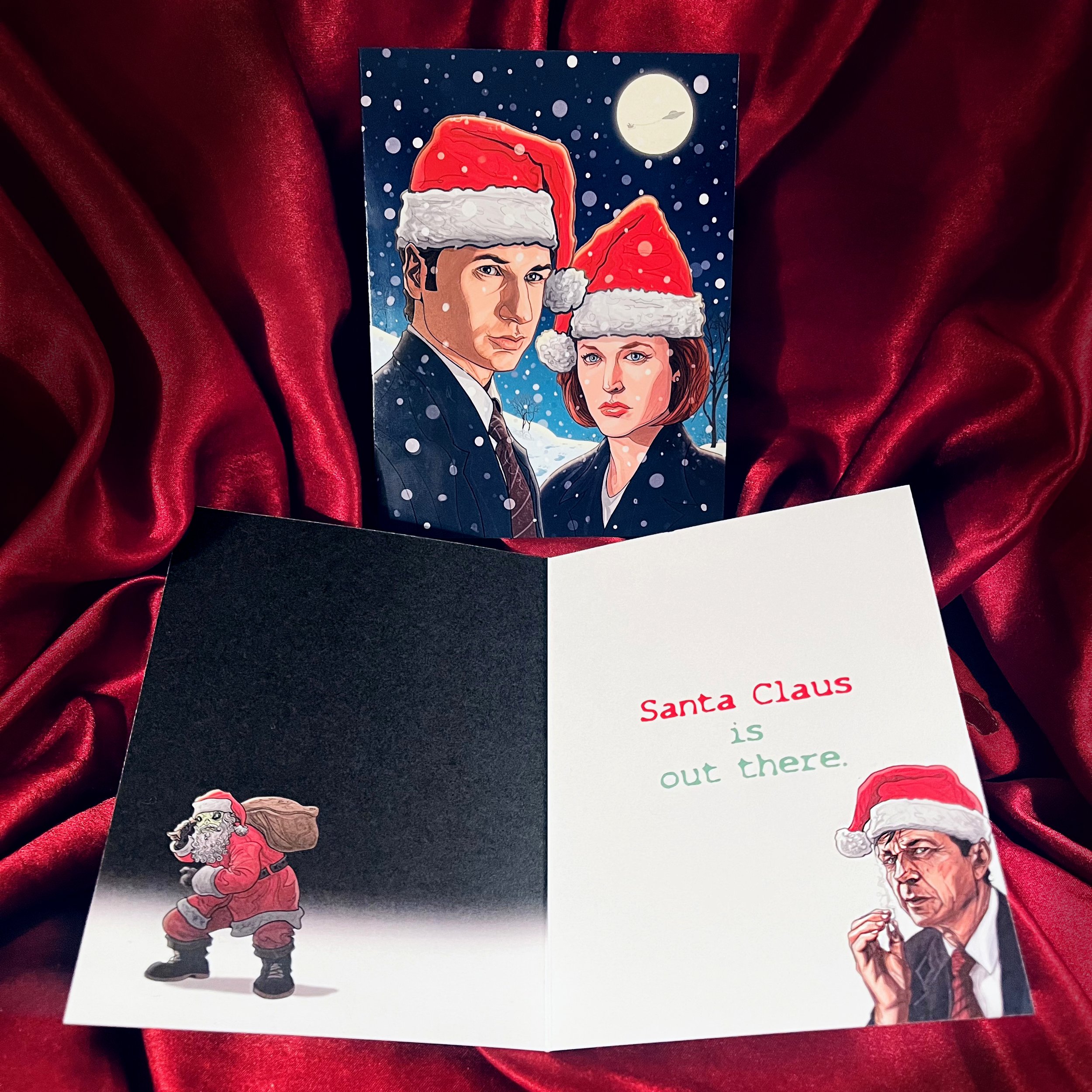 SANTA CLAUS IS OUT THERE Christmas CARD!