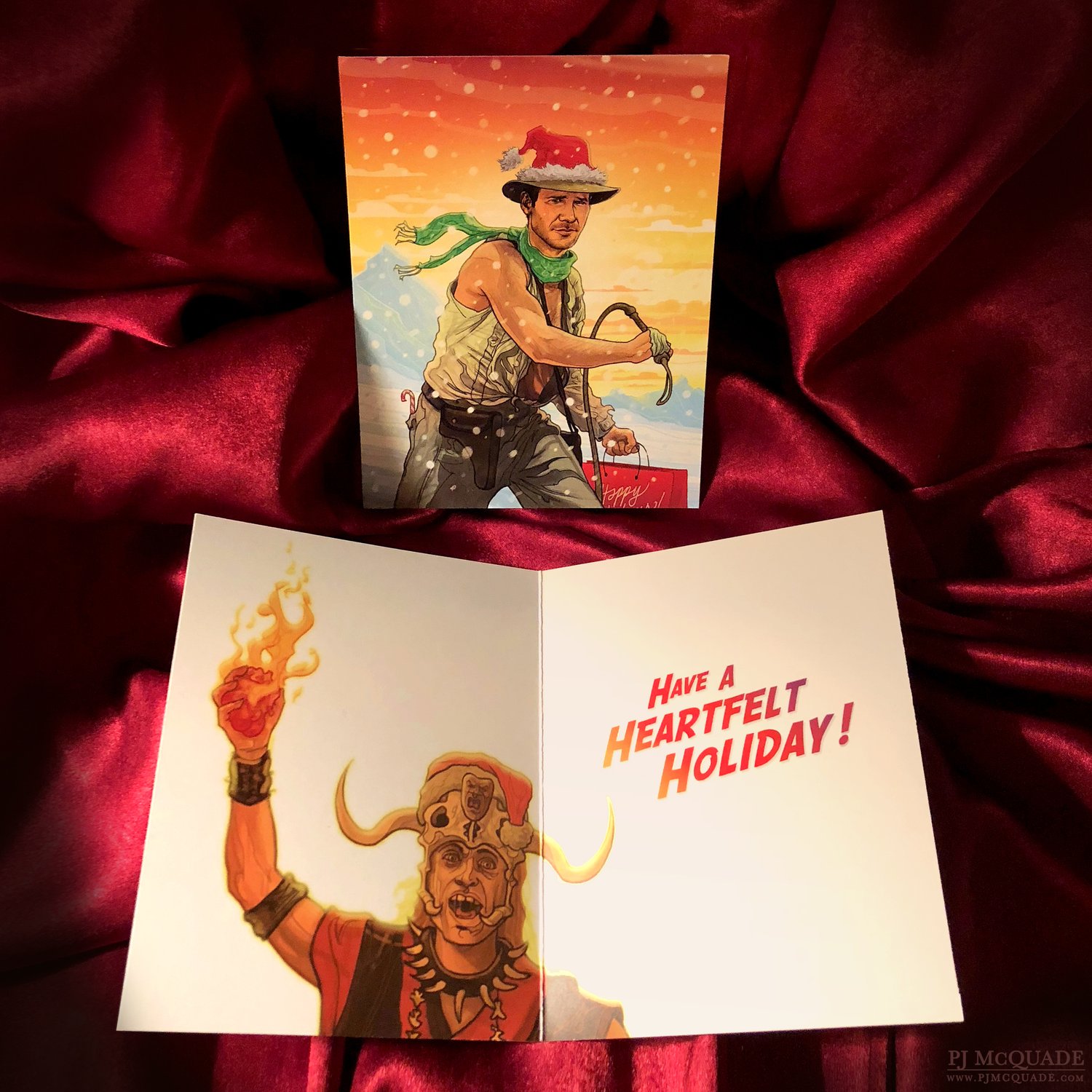 Indiana Jones Christmas Card PJ McQuade 1.jpg