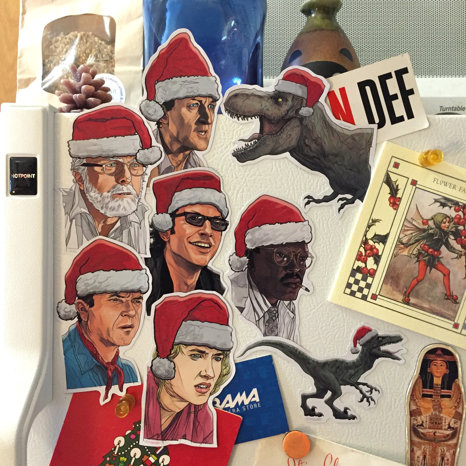 Jurassic Christmas Magnets PJ McQuade 2.jpg