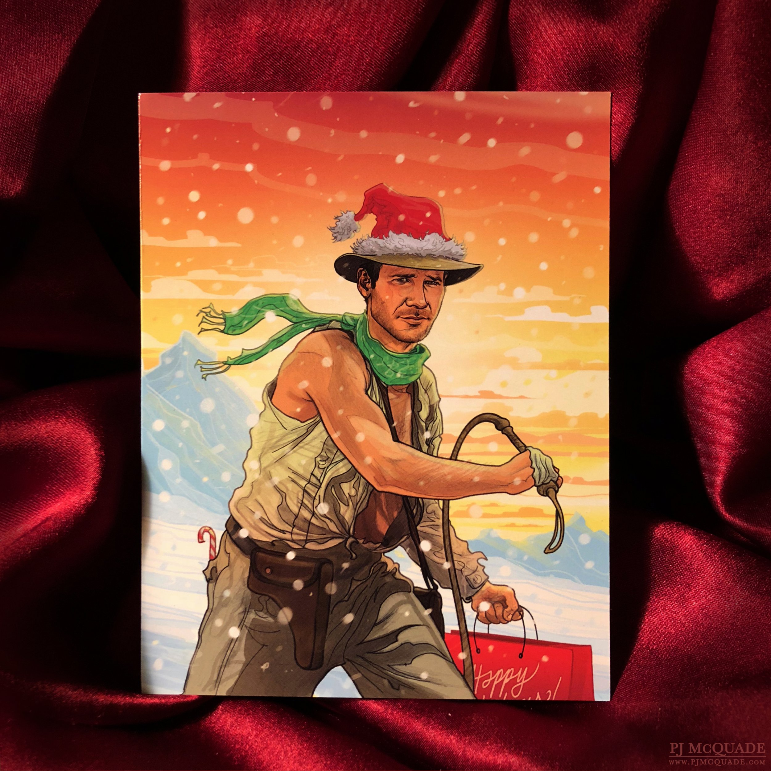 Indiana Jones Christmas Card PJ McQuade.jpg