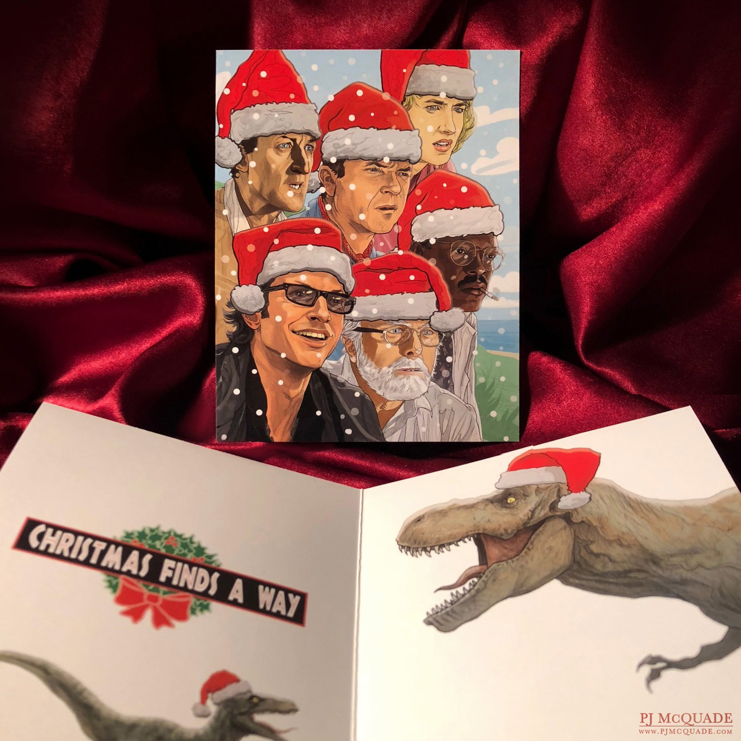 Jurassic Christmas Card PJ McQuade 2.jpg